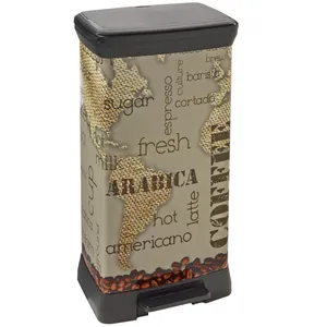 سطل زباله کرور مدل Deco Bin Coffee حجم 50 لیتر
