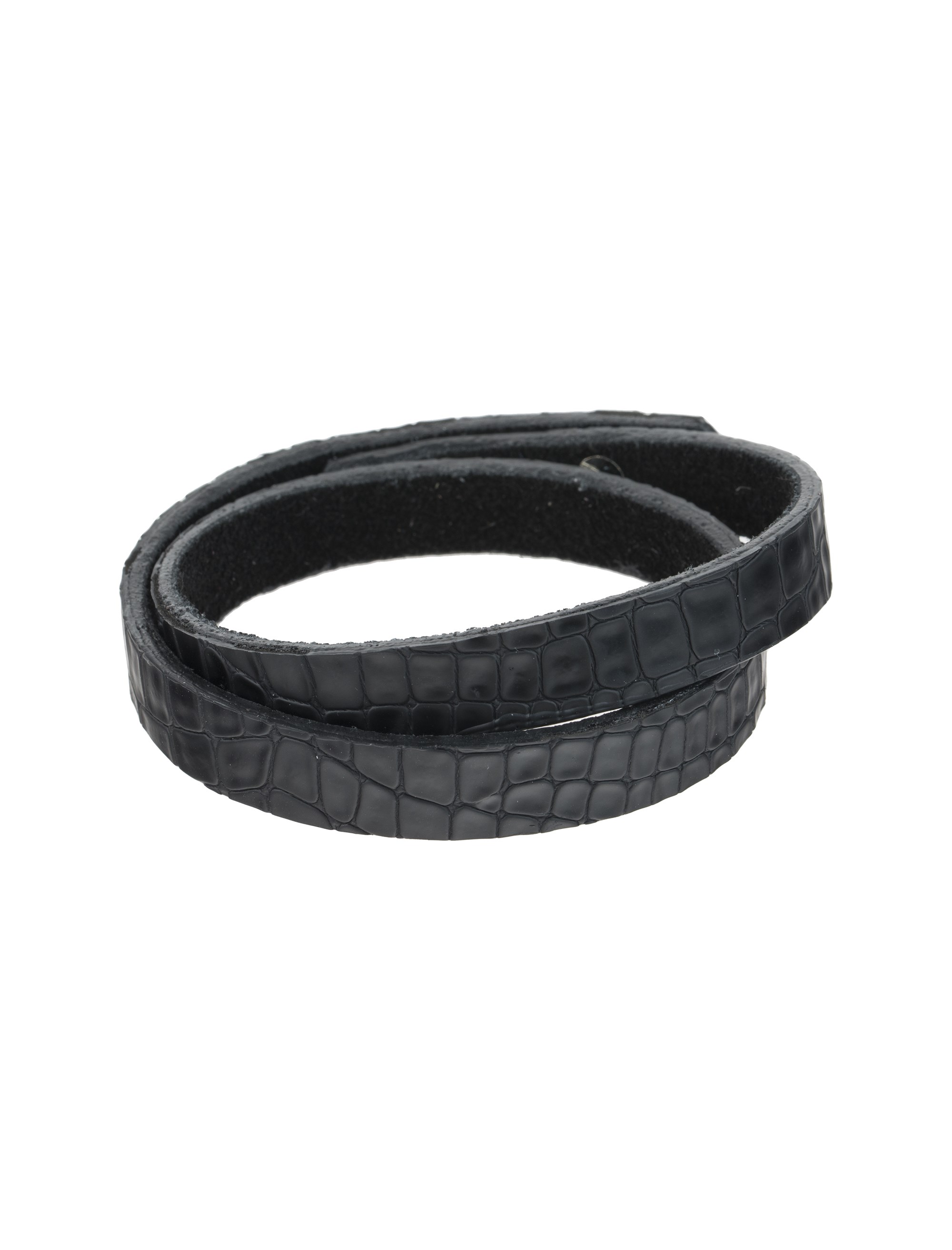 دستبند چرم مردانه - ماکو دیزاین سایز 42 cm - مشکي - 1