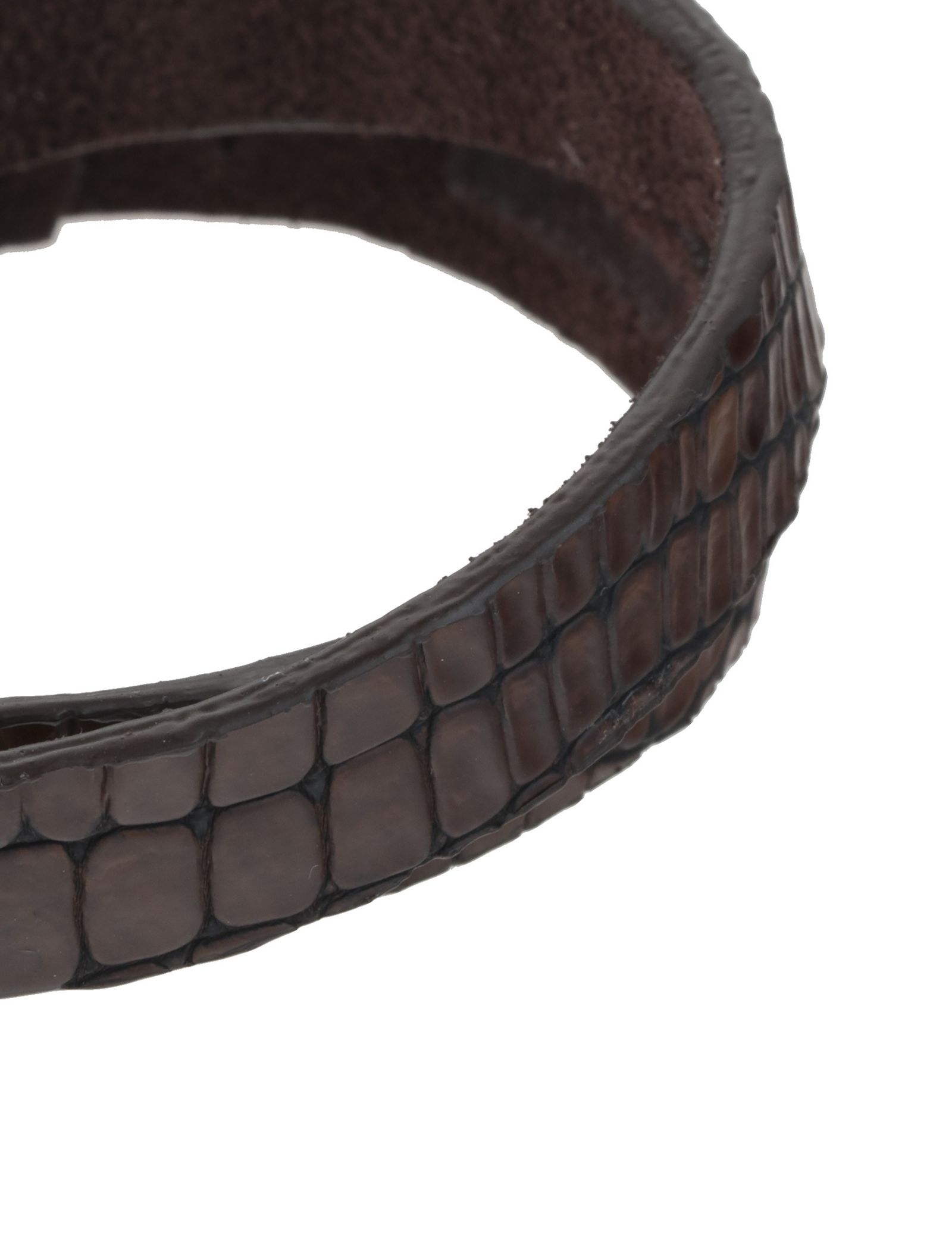دستبند چرم مردانه - ماکو دیزاین سایز 43 cm - قهوه اي - 4