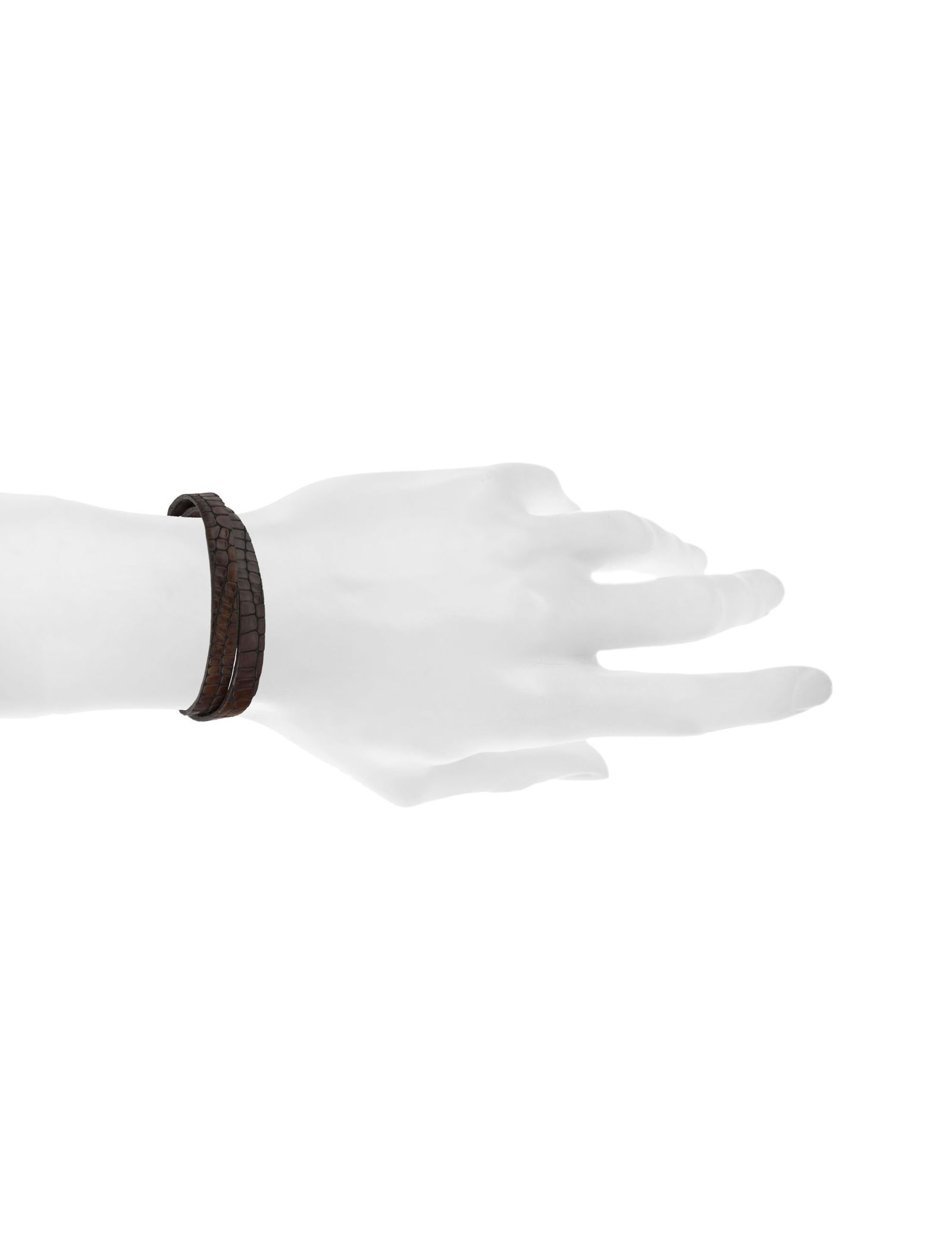 دستبند چرم مردانه - ماکو دیزاین سایز 43 cm - قهوه اي - 6
