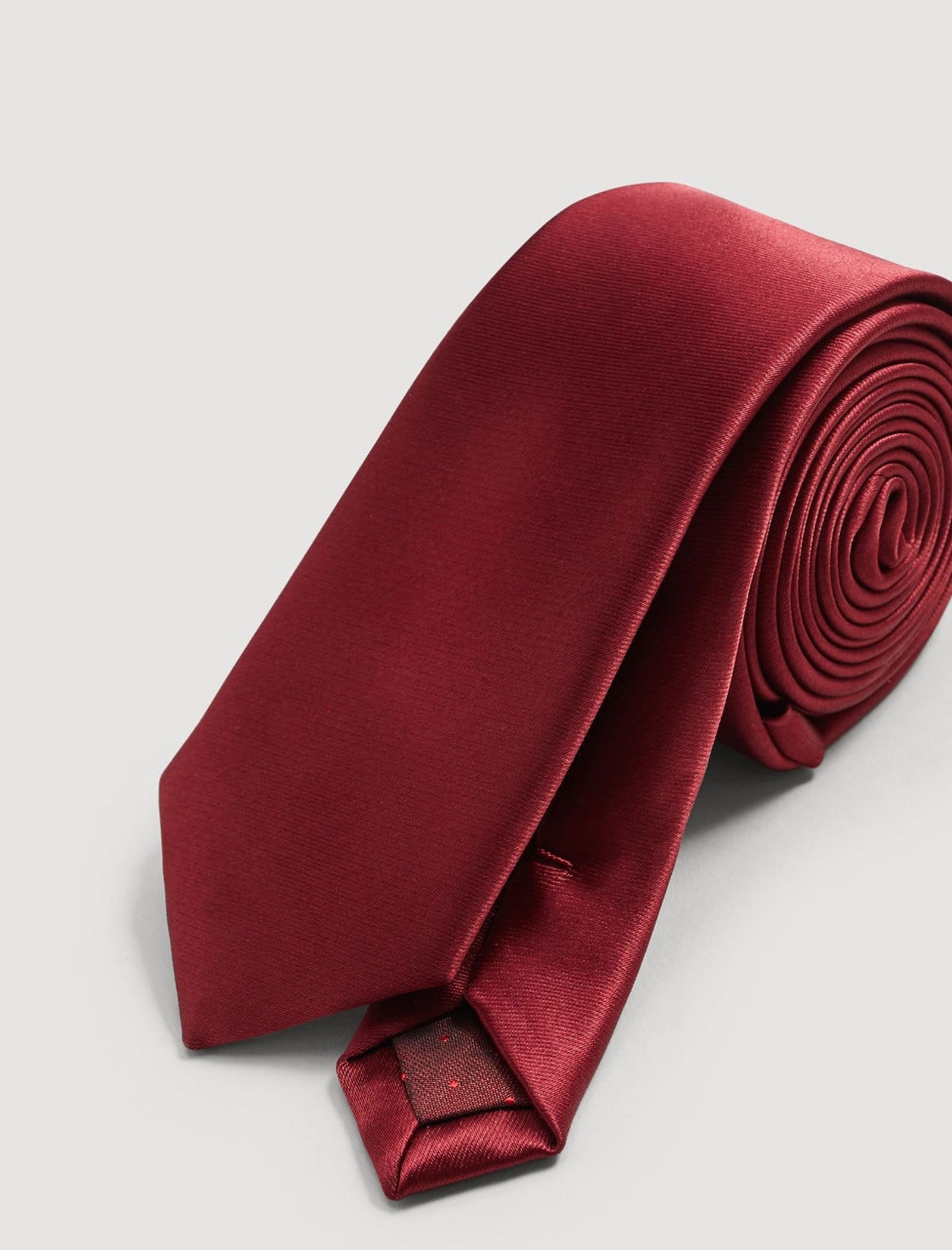 کراوات مانگو مدل 23040558 تک سایز - قرمز - 3