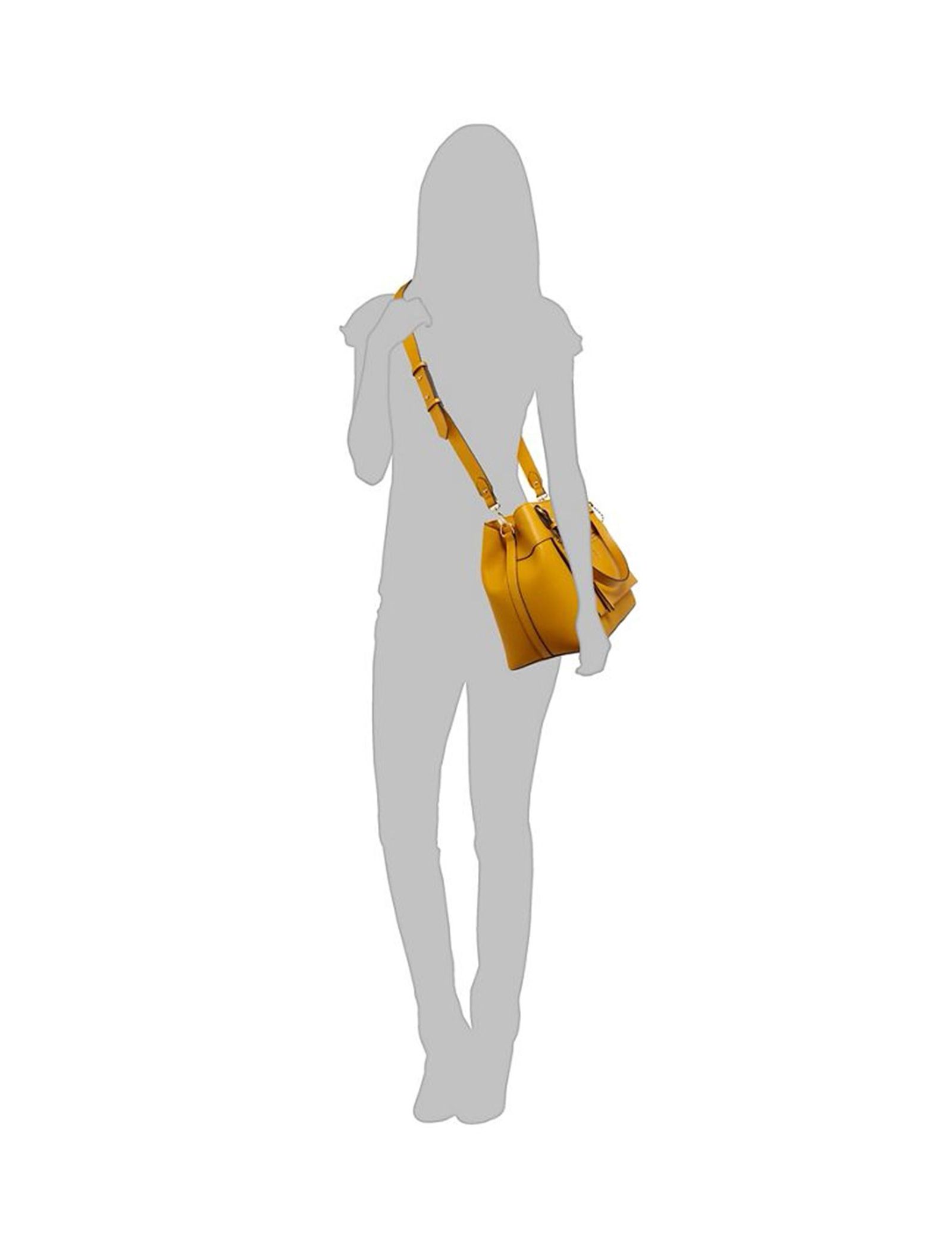 کیف دوشی روزمره زنانه - جی بای جسپرکنران تک سایز - زرد - 8
