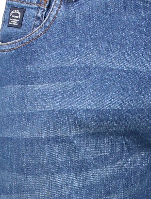 شلوار جین راسته مردانه - پاول اند شارک - آبي - 6