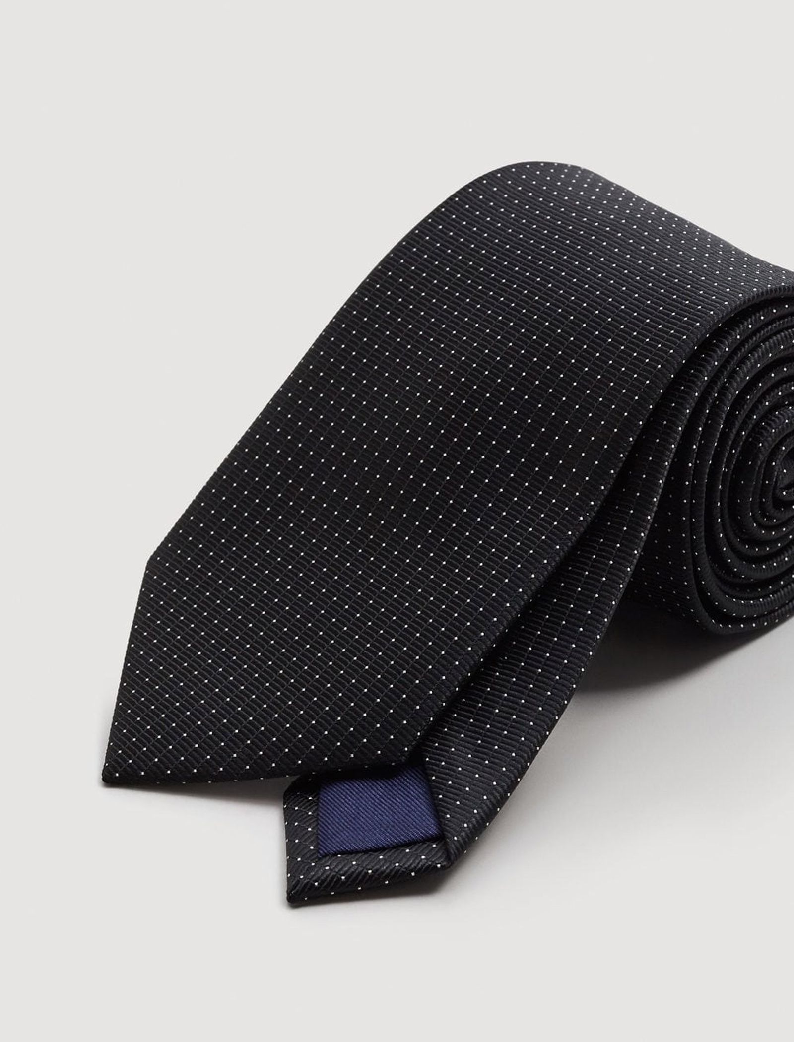 کراوات مانگو مدل 23033635 تک سایز - مشکی - 5
