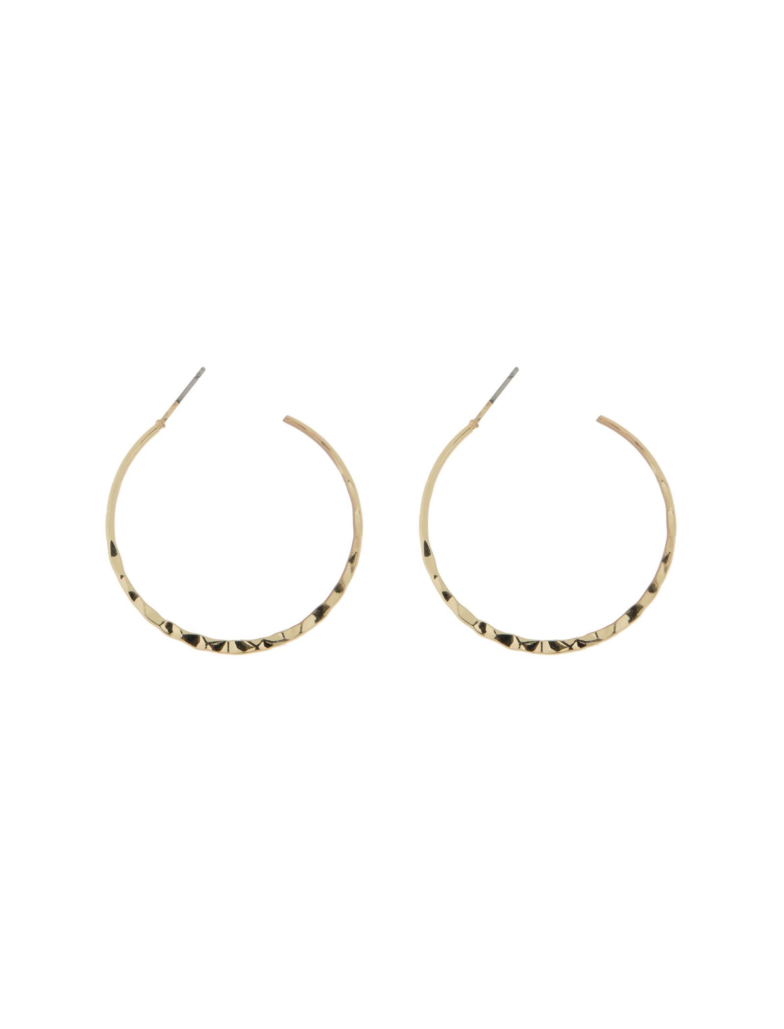 گوشواره استیل حلقه ای زنانه - اکسسورایز تک سایز - طلايي - 5