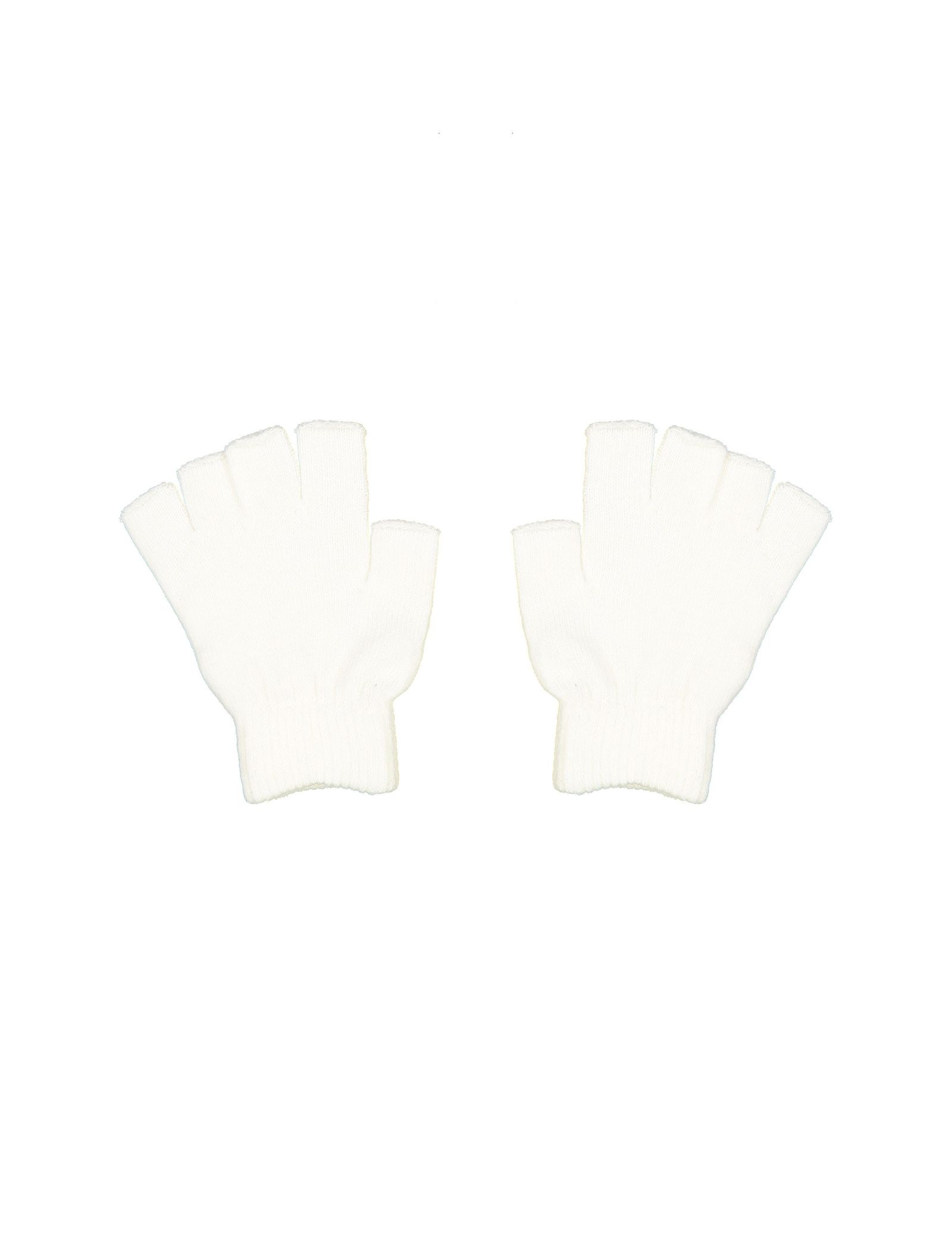 دستکش بدون انگشت زنانه بسته 2 عددی - جنیفر - سفيد و مشکي - 4