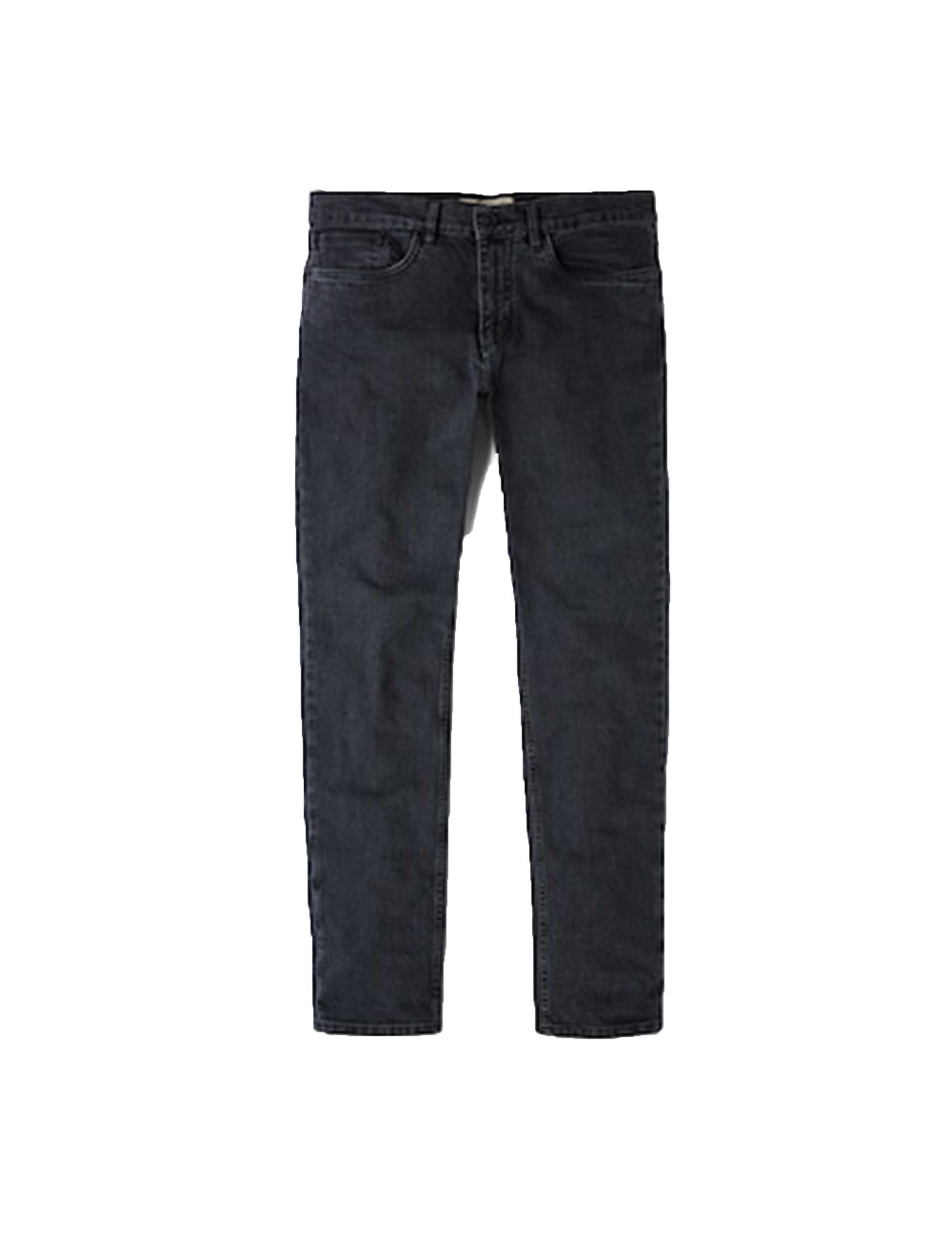 شلوار جین راسته مردانه - مانگو - زغالي  - 1