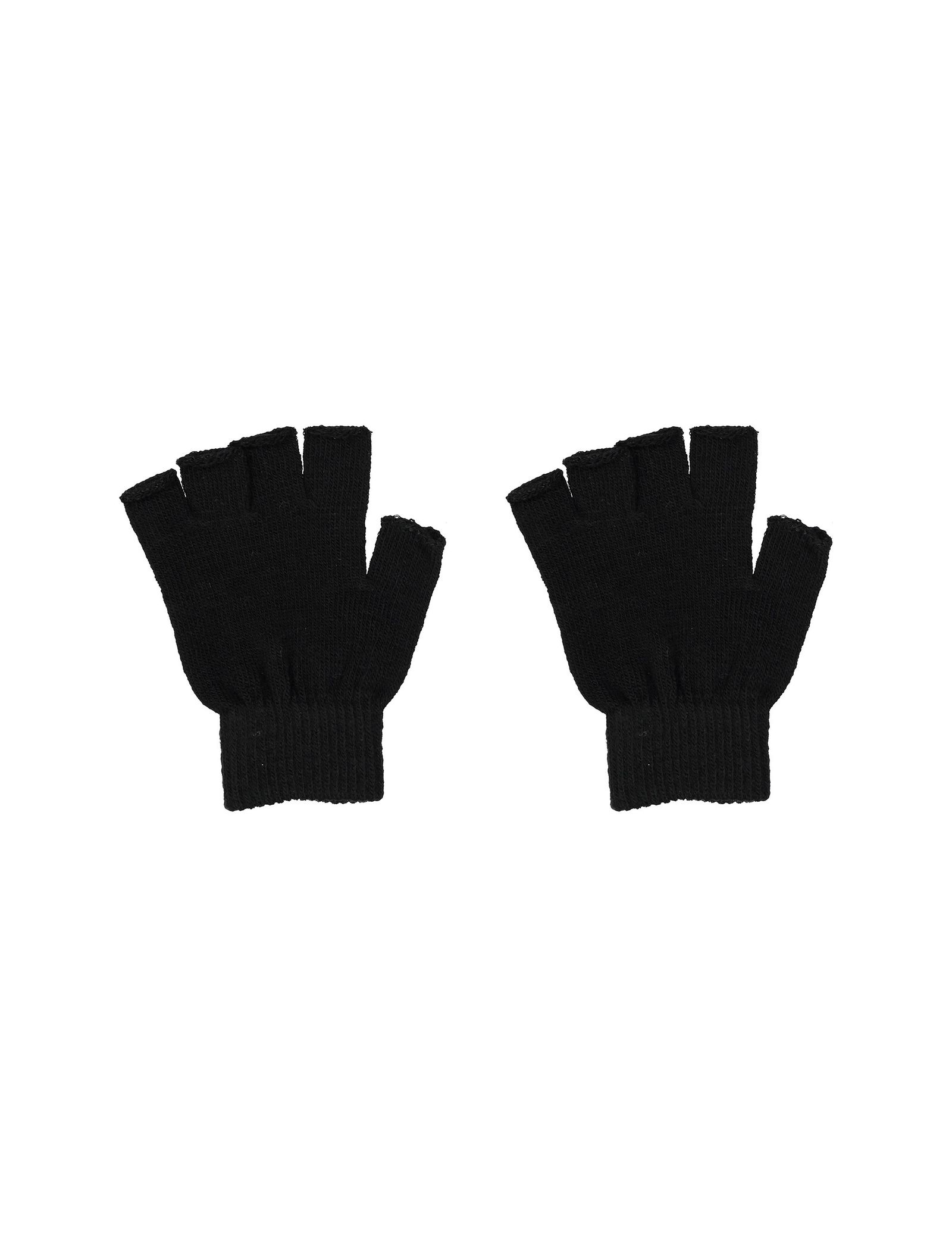 دستکش بدون انگشت زنانه بسته 2 عددی - جنیفر - سفيد و مشکي - 8