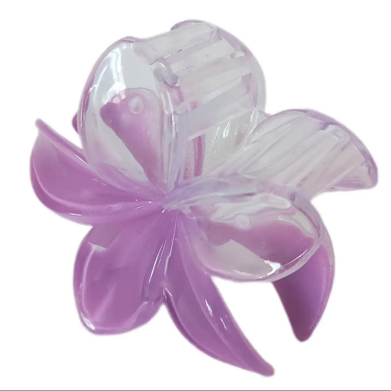 کلیپس مو زنانه مدل گل پلومریا کد 6cm