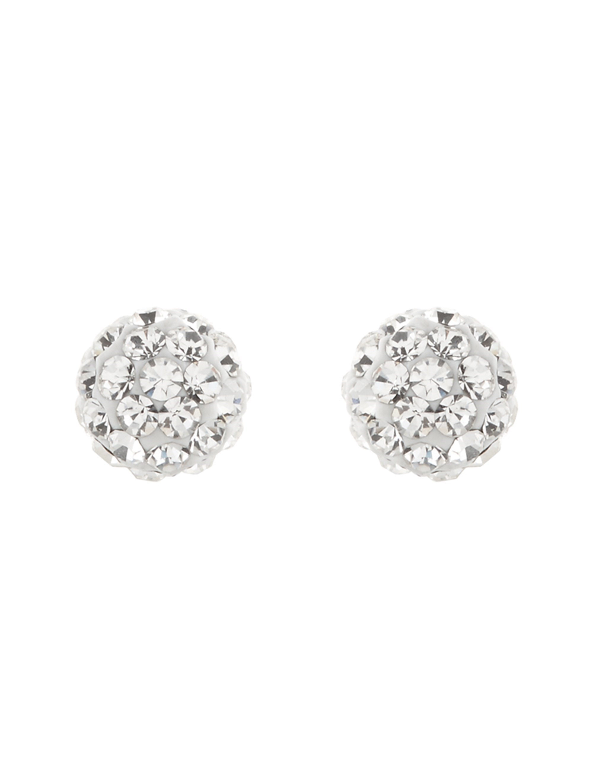 گوشواره نقره میخی زنانه Sterling Silver Pave Ball Stud - اکسسوریز