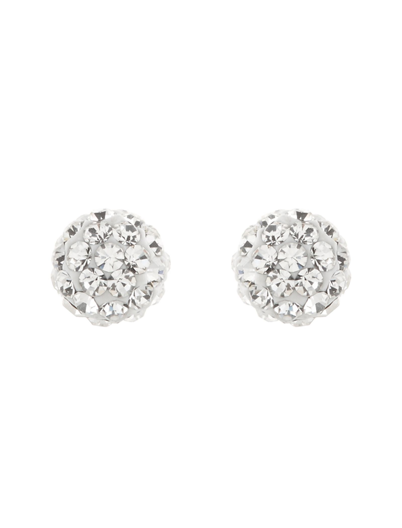 گوشواره نقره میخی زنانه Sterling Silver Pave Ball Stud - اکسسورایز - نقره اي - 1