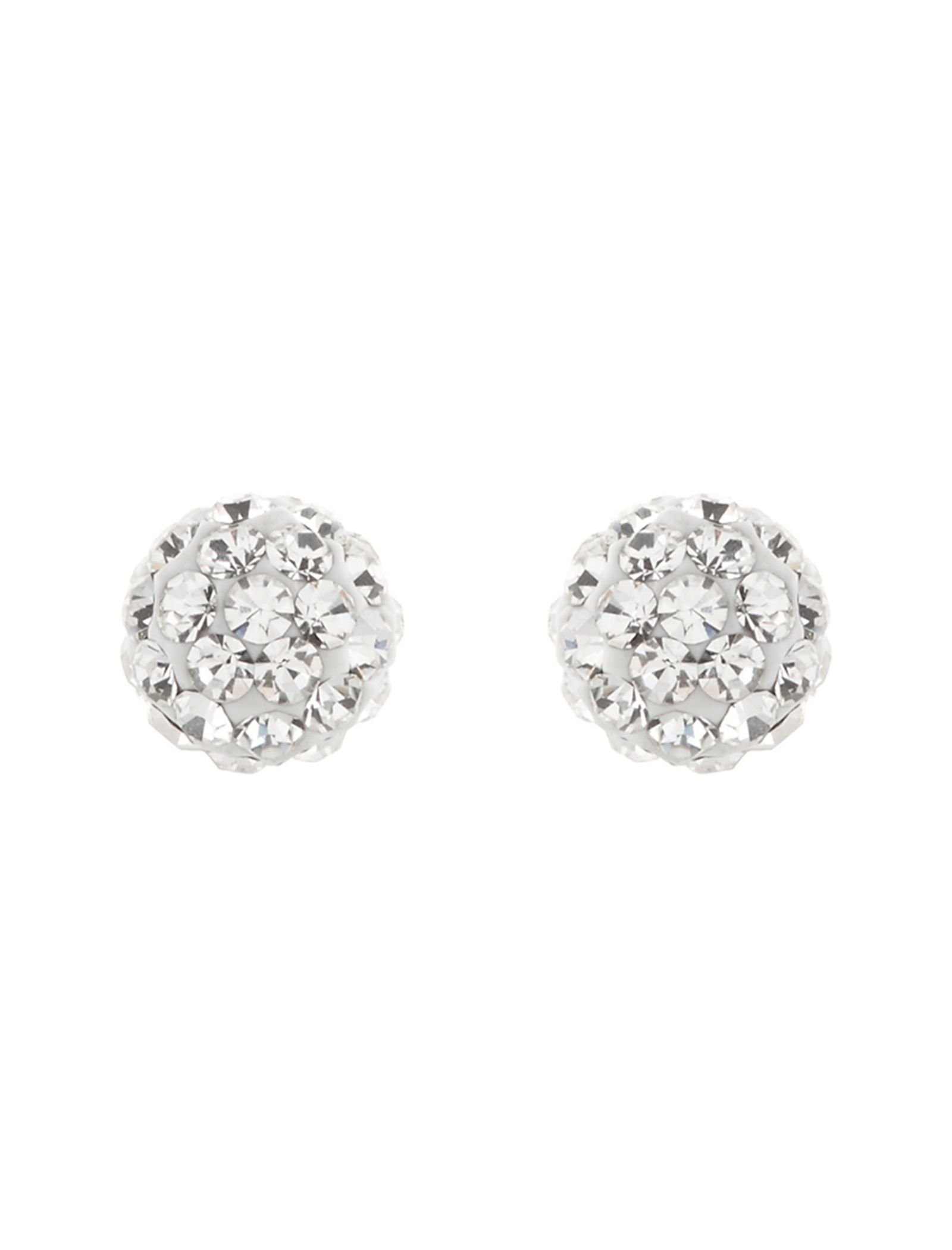 گوشواره نقره میخی زنانه Sterling Silver Pave Ball Stud - اکسسورایز - نقره اي - 2