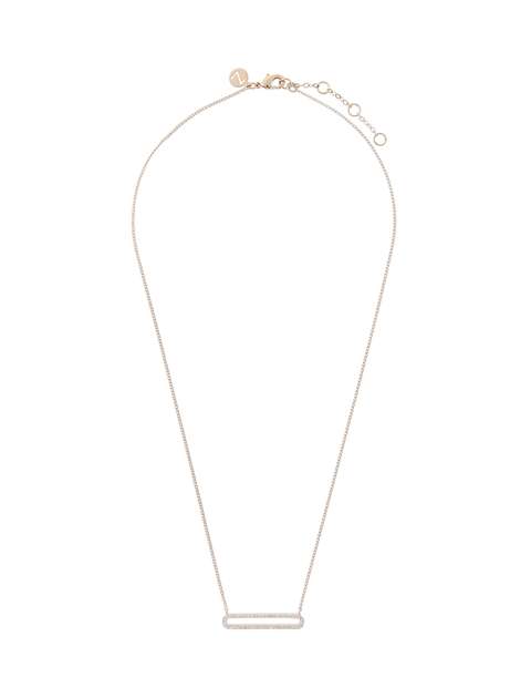 گردنبند برنجی آویز زنانه Diamante Oval - اکسسورایز تک سایز