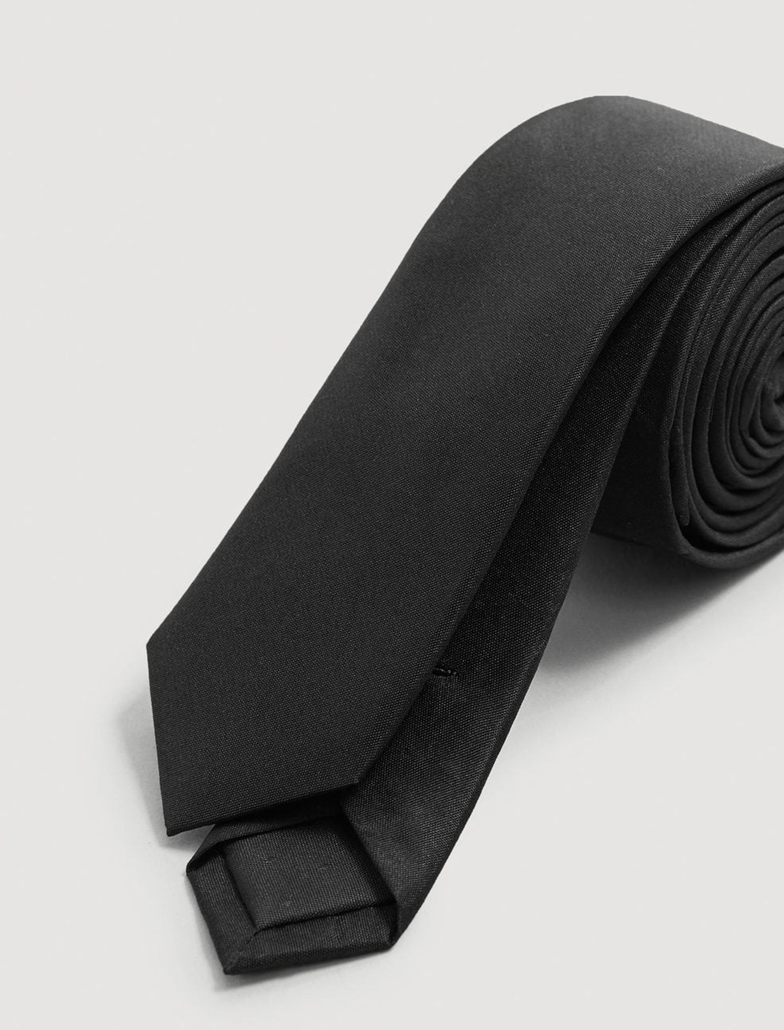 کراوات مانگو مدل 23063048 تک سایز - مشکي  - 4