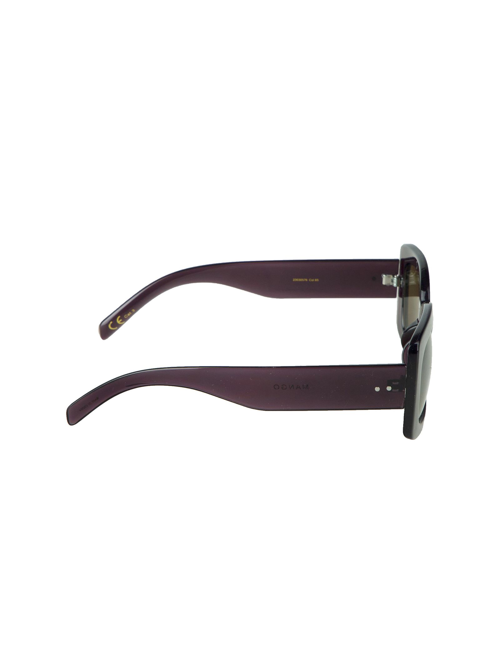عینک آفتابی مربعی زنانه - مانگو - بنفش - 4