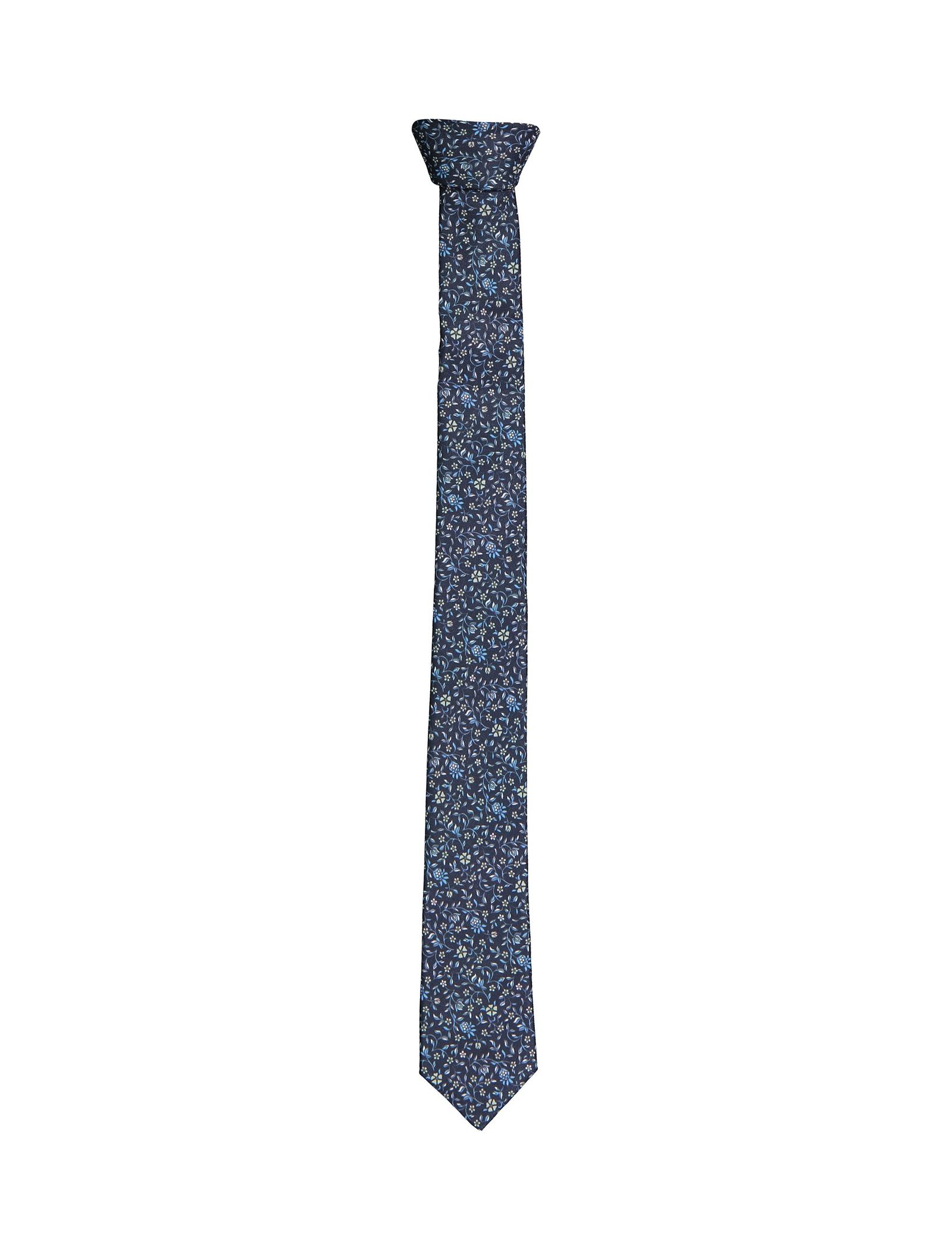 کراوات طرح دار مردانه - سلکتد - سرمه اي - 2
