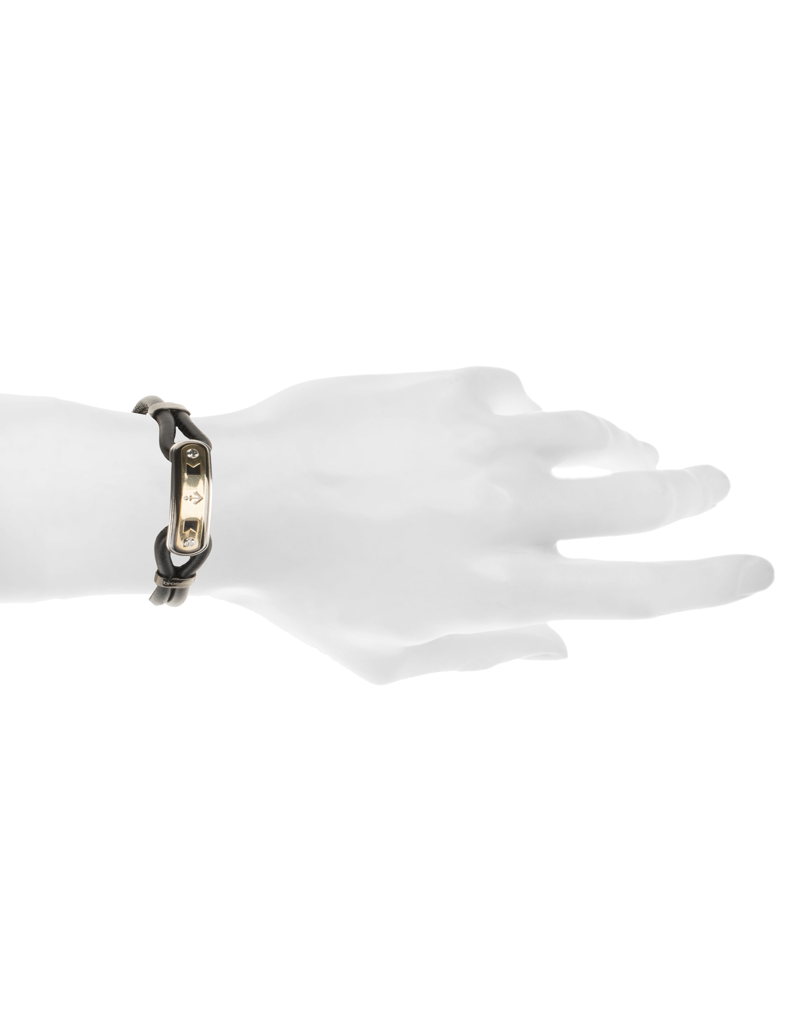 دستبند چرمی مردانه - برازوی - مشکي - 7
