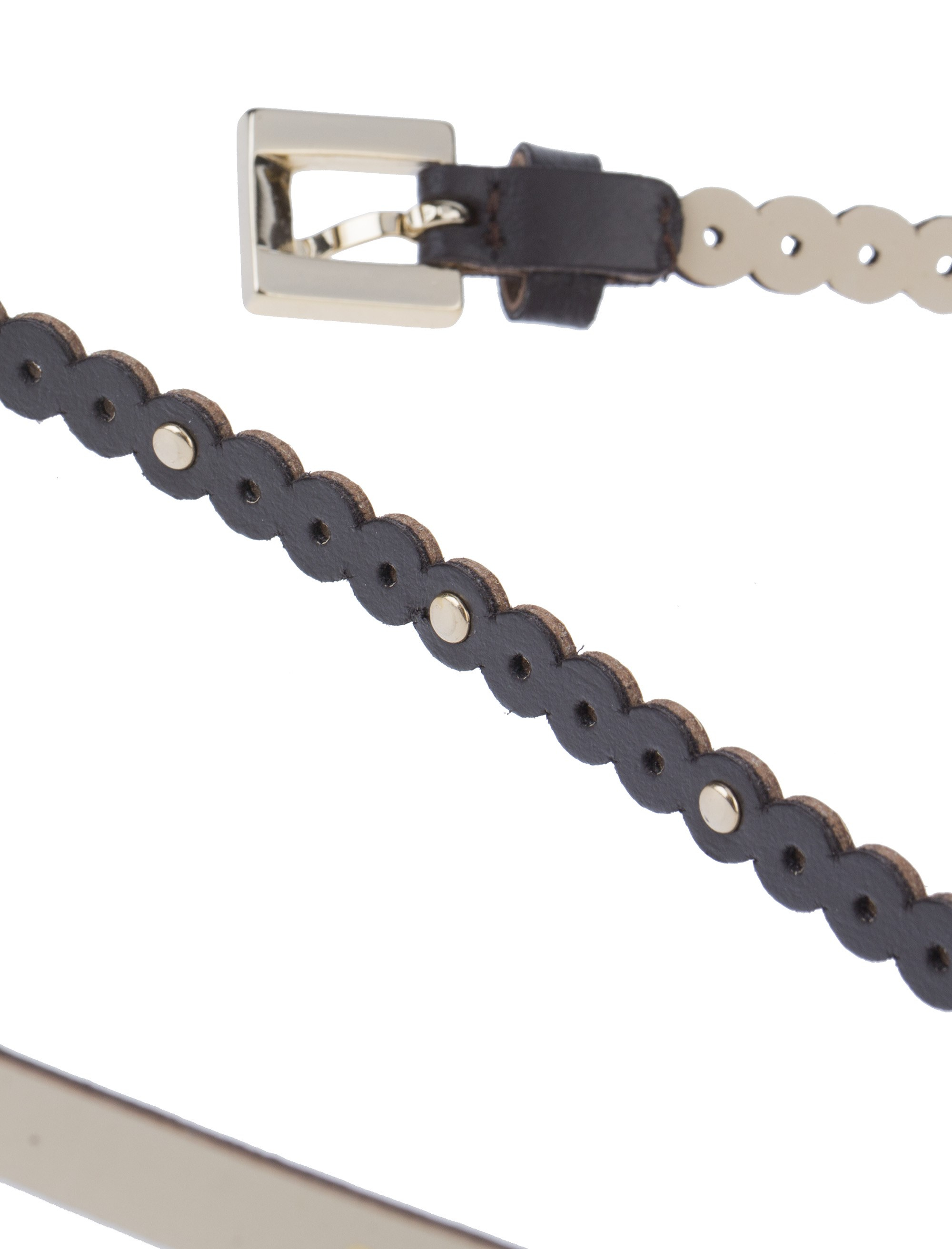 کمربند چرم باریک زنانه - استفانل