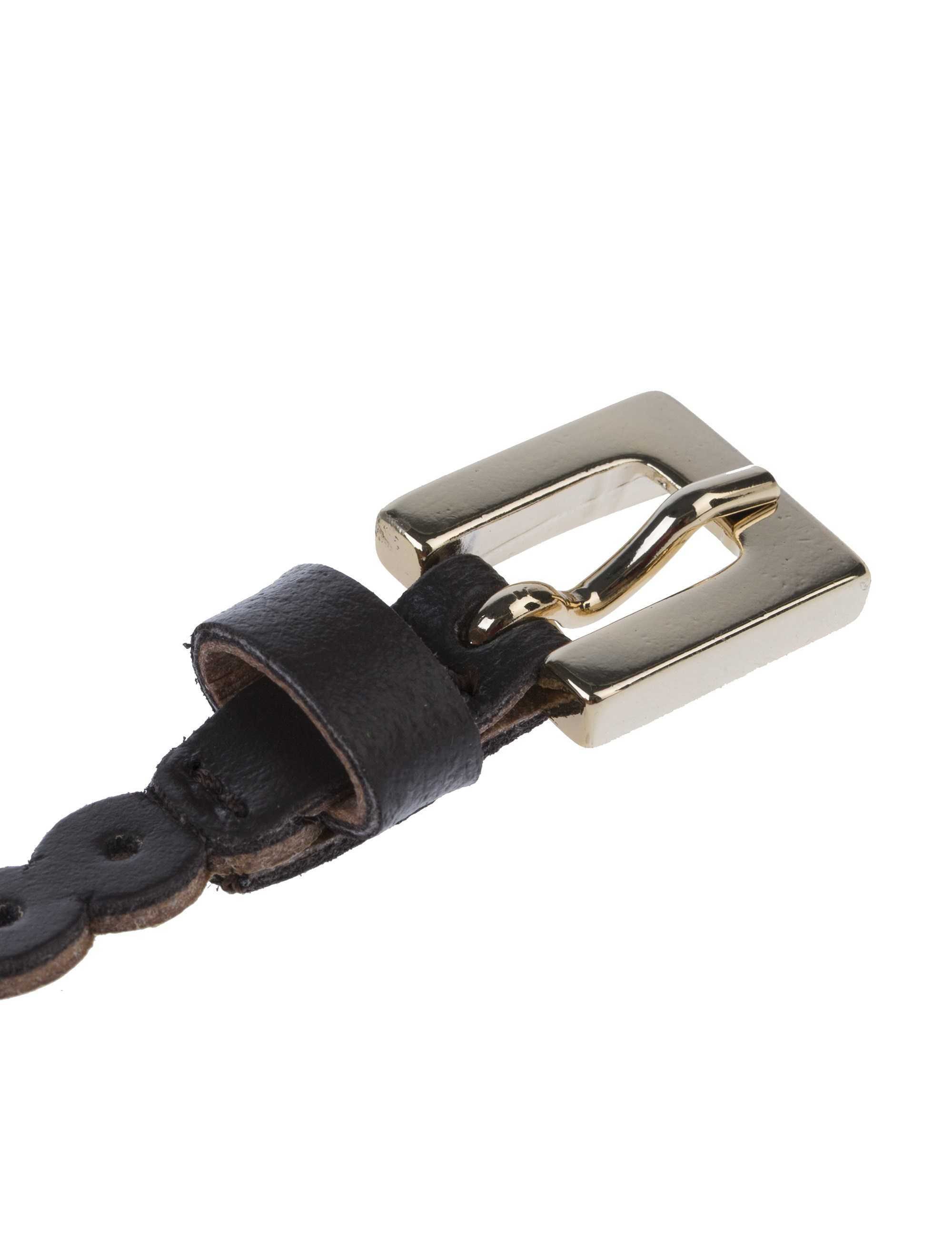 کمربند چرم باریک زنانه - استفانل