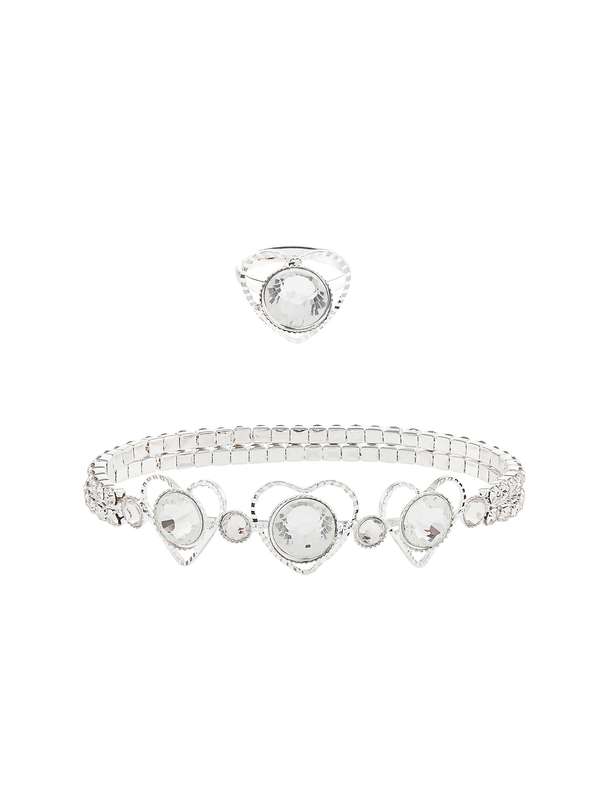 ست دستبند و انگشتر دخترانه - مانسون چیلدرن سایز M