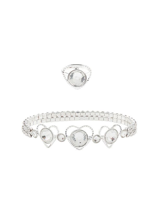 ست دستبند و انگشتر دخترانه - مانسون چیلدرن سایز M