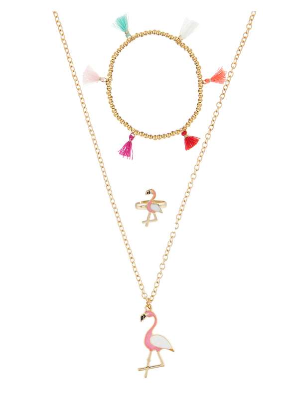 ست گردنبند و انگشتر و دستبند دخترانه - اکسسورایز ست گردنبند و انگشتر و دستبند دخترانه - اکسسورایز