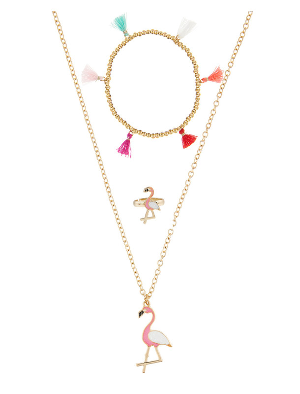 ست گردنبند و انگشتر و دستبند دخترانه - اکسسورایز ست گردنبند و انگشتر و دستبند دخترانه - اکسسورایز