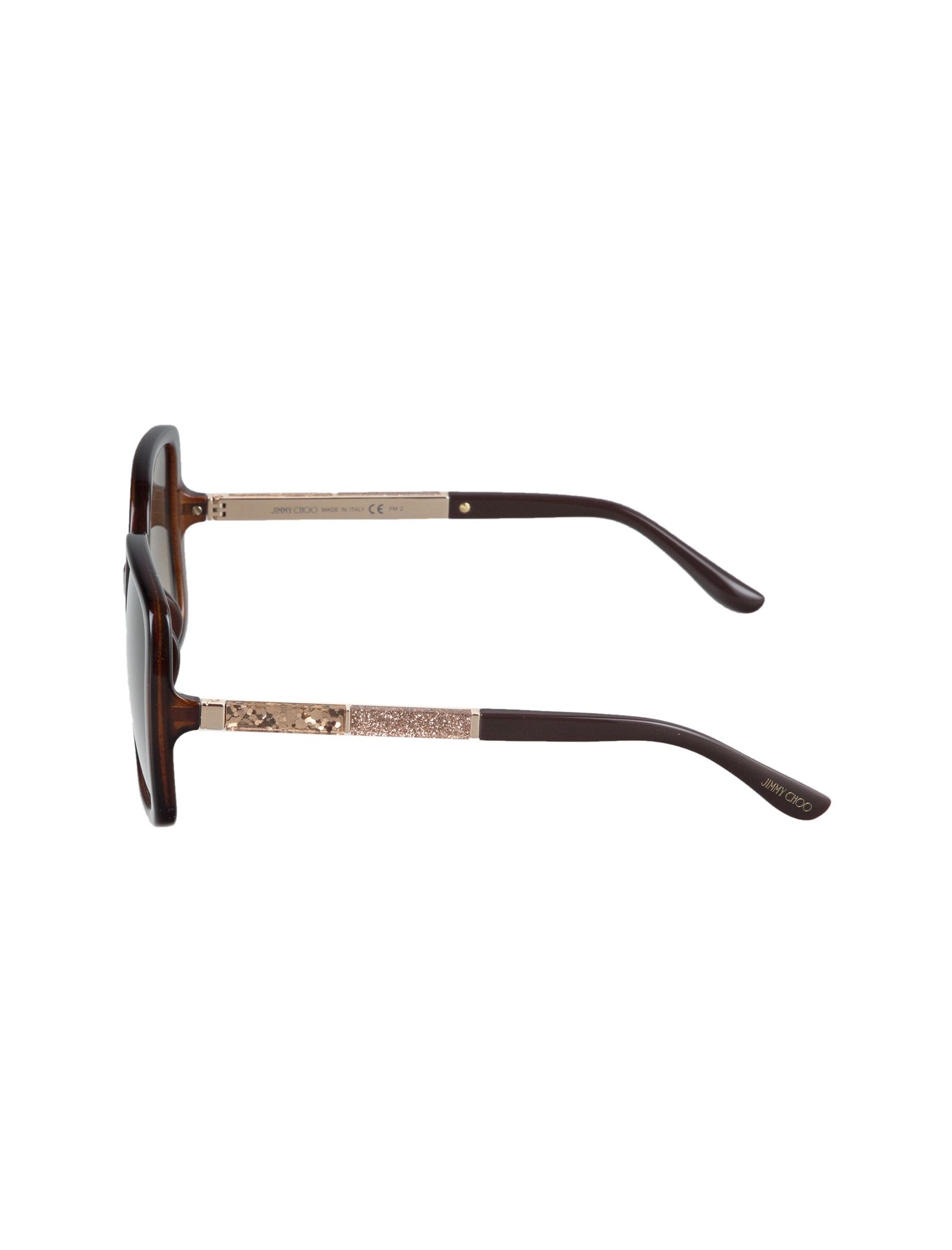 عینک آفتابی مربعی بزرگسال - جیمی چو - قهوه اي - 4