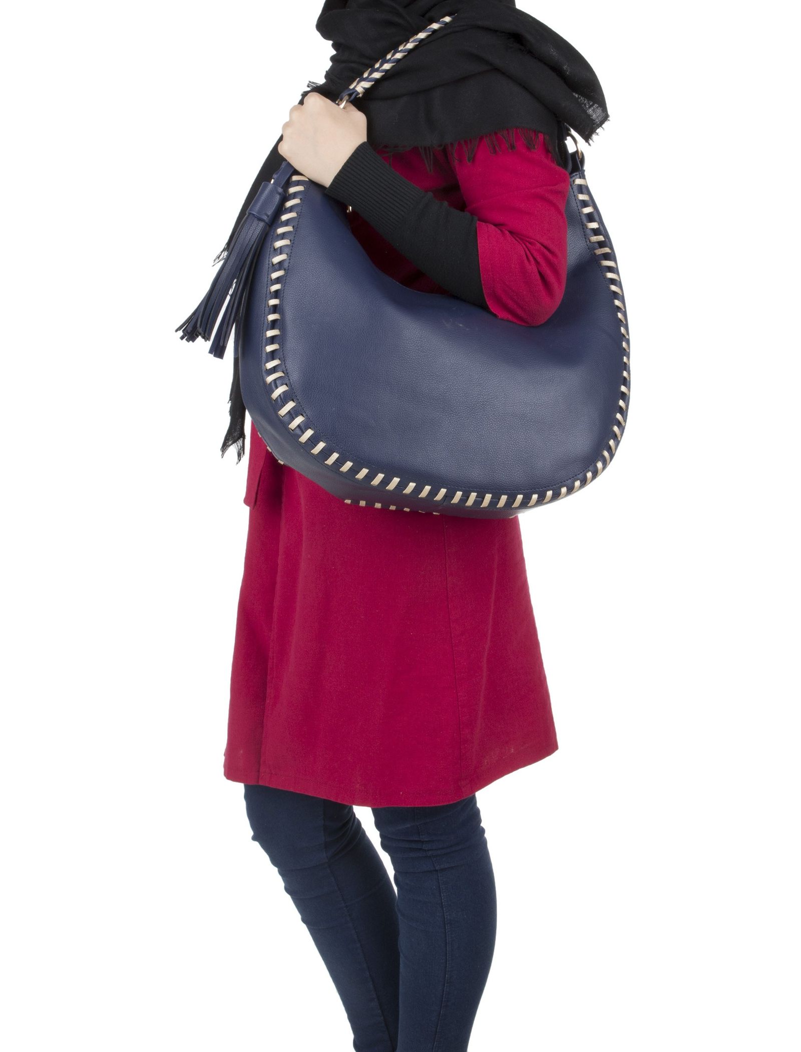 کیف دستی روزمره زنانه - شانتال تک سایز - سرمه اي - 3
