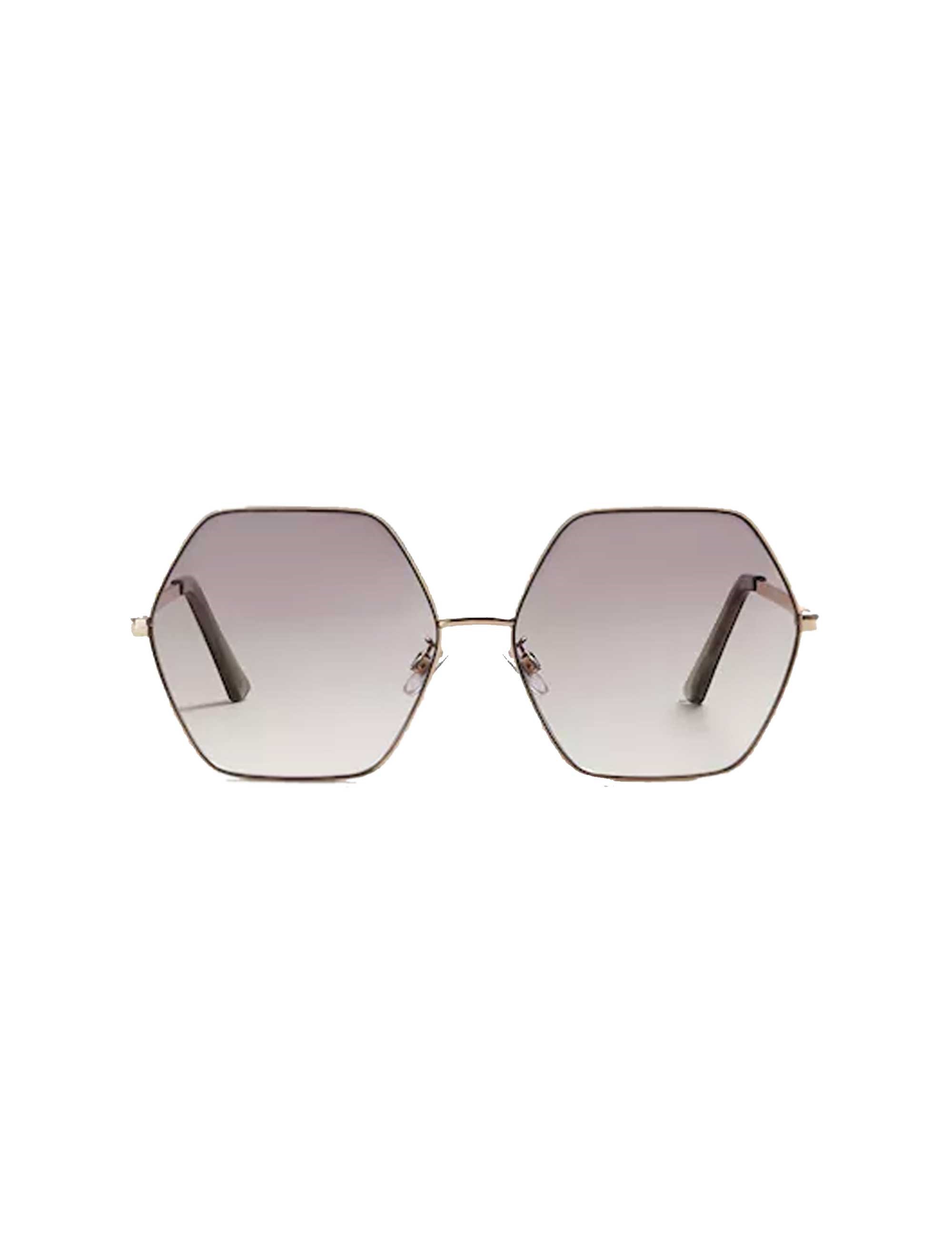 عینک آفتابی چند ضلعی زنانه - مانگو تک سایز - طلايي - 1