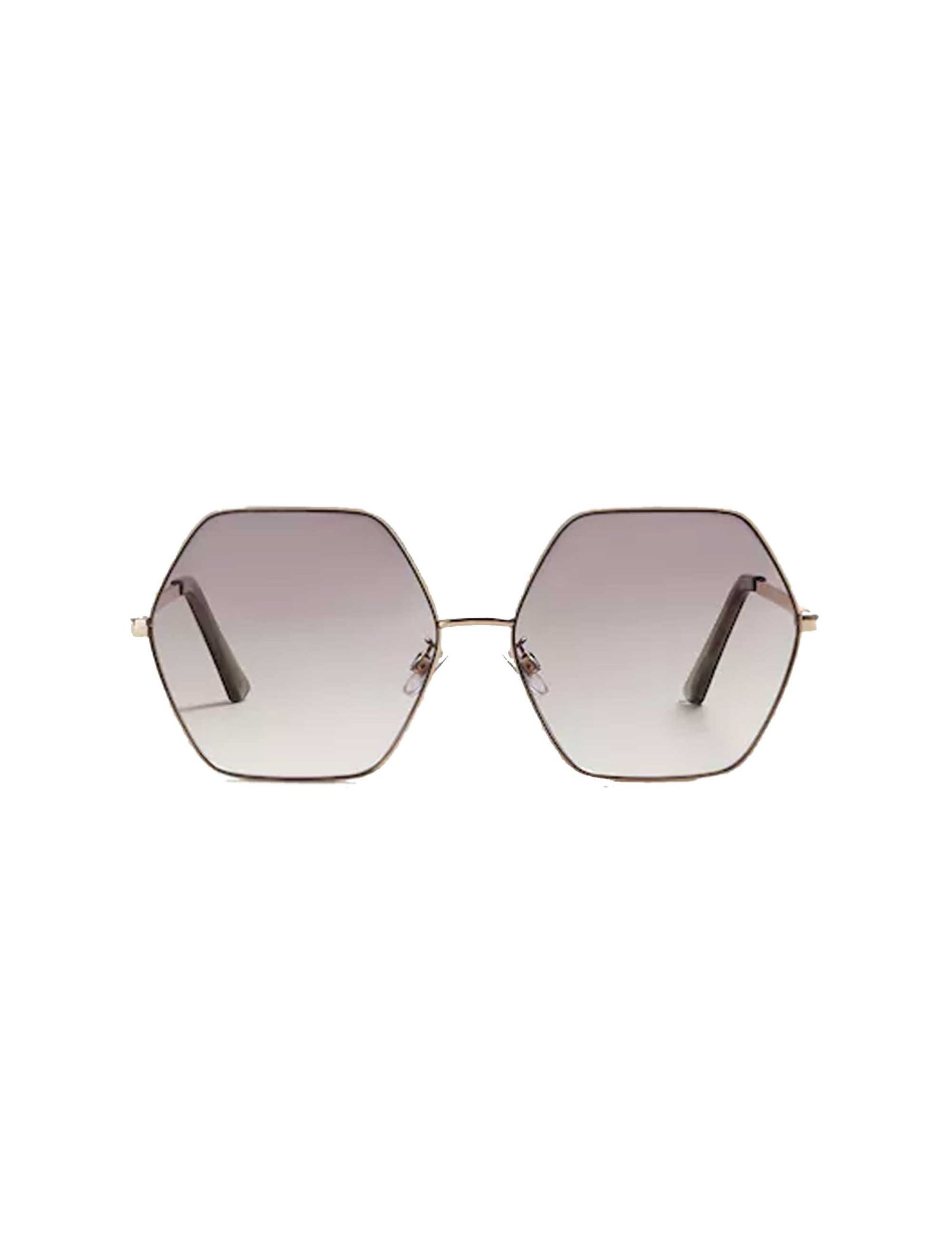 عینک آفتابی چند ضلعی زنانه - مانگو تک سایز - طلايي - 2