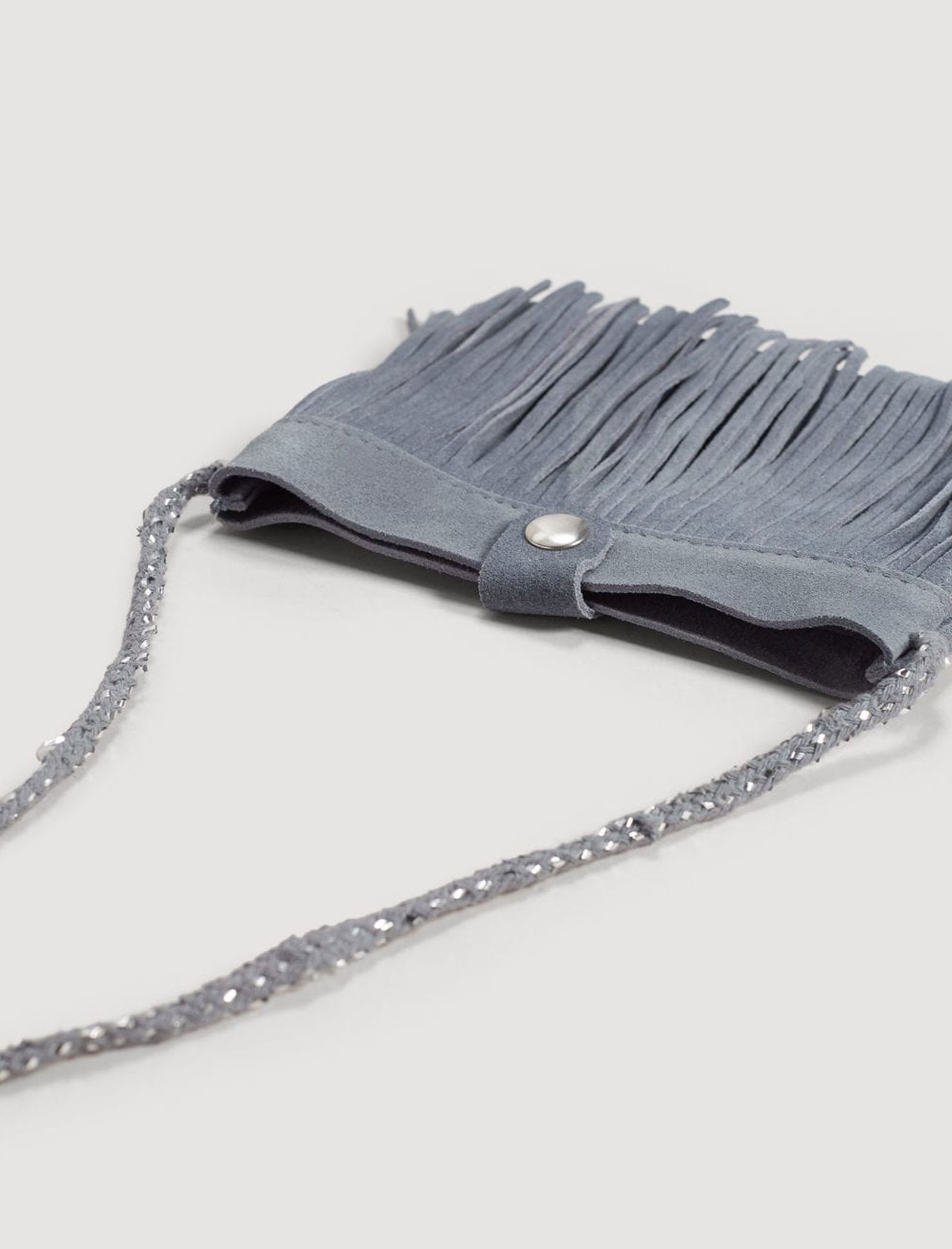 کیف دوشی جیر زنانه - مانگو تک سایز - آبي - 3
