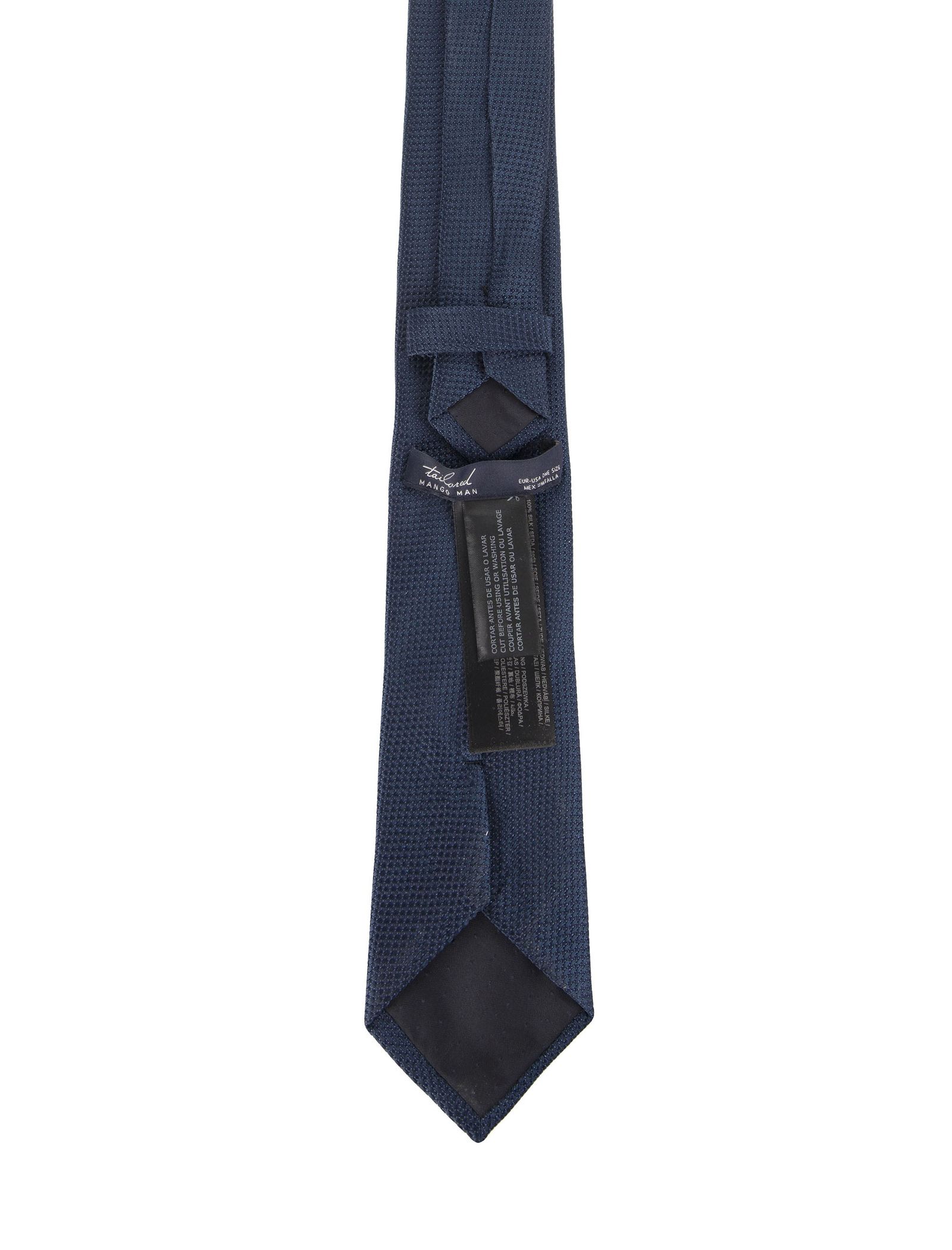 کراوات مانگو مدل 23090666 تک سایز - سرمه اي  - 3