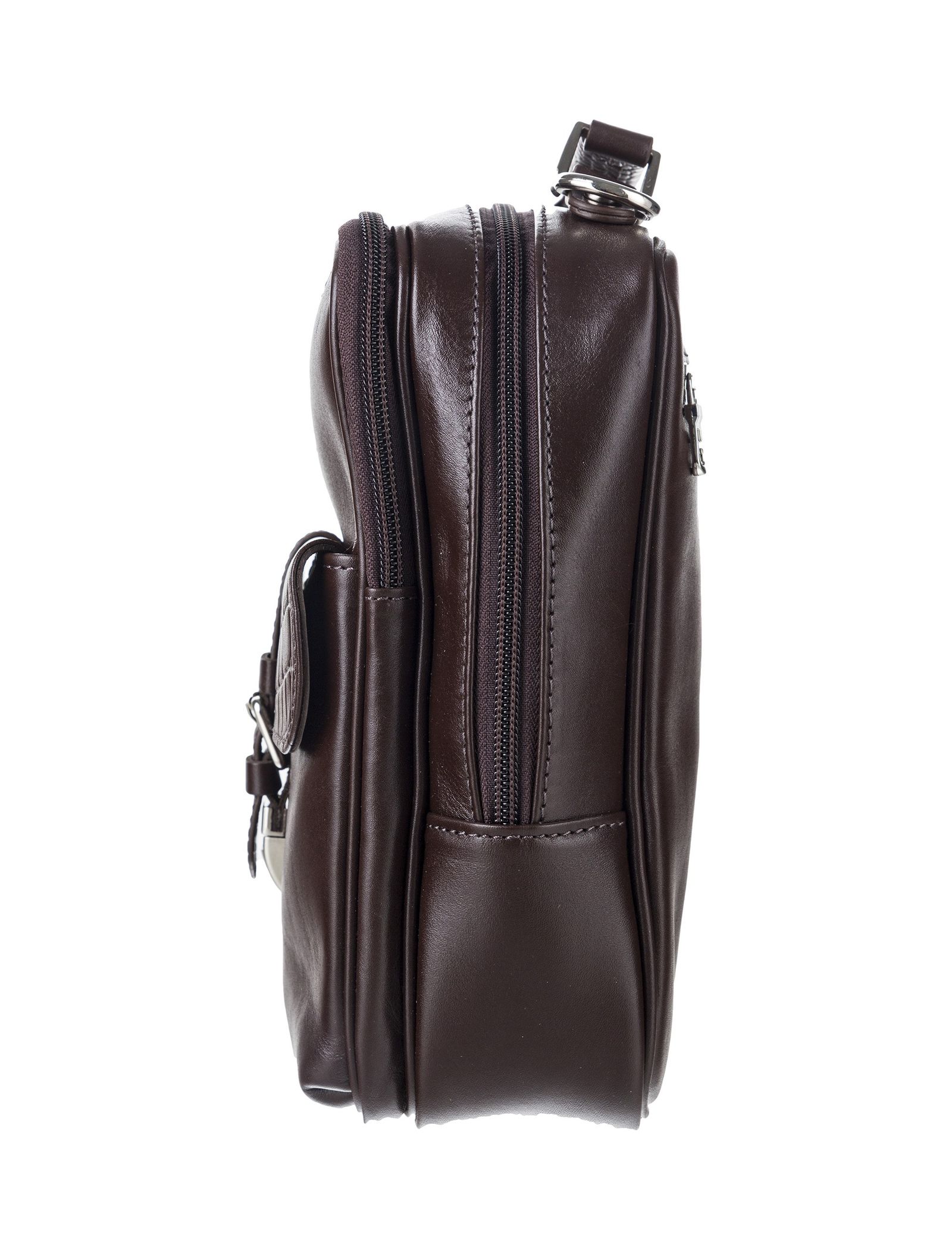 کیف دستی چرم روزمره بزرگسال - چرم مشهد تک سایز - قهوه اي - 4