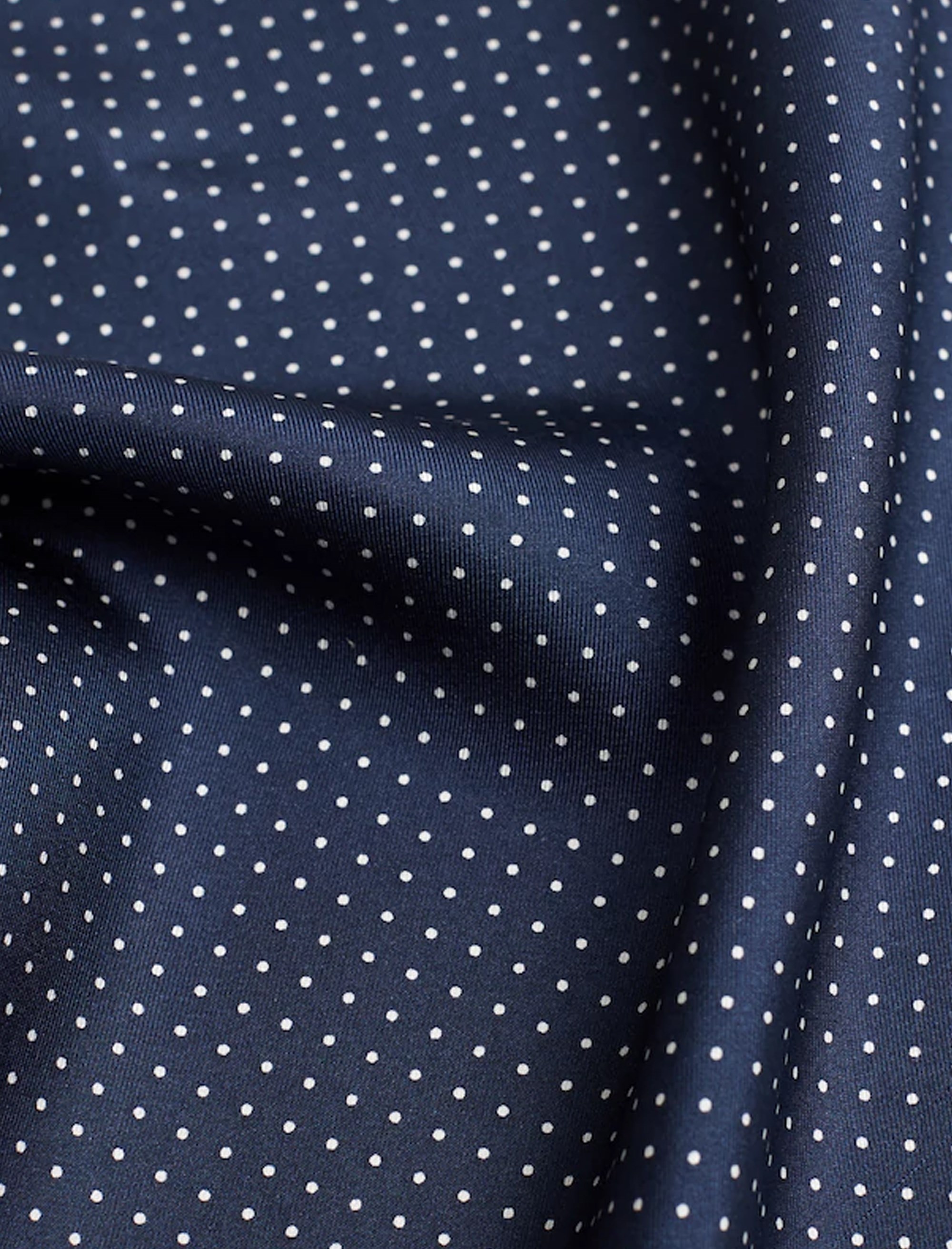 دستمال جیب ابریشم طرح دار مردانه - مانگو - سرمه اي - 4