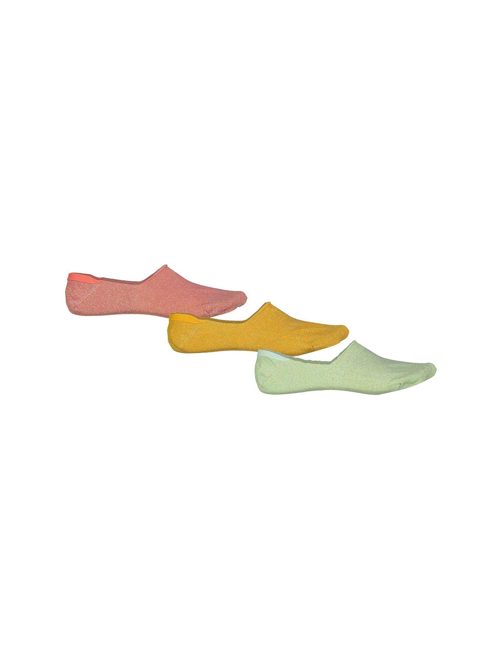 جوراب بدون ساق زنانه بسته 3 عددی - مانگو - زرد/نارنجی/سبز - 2