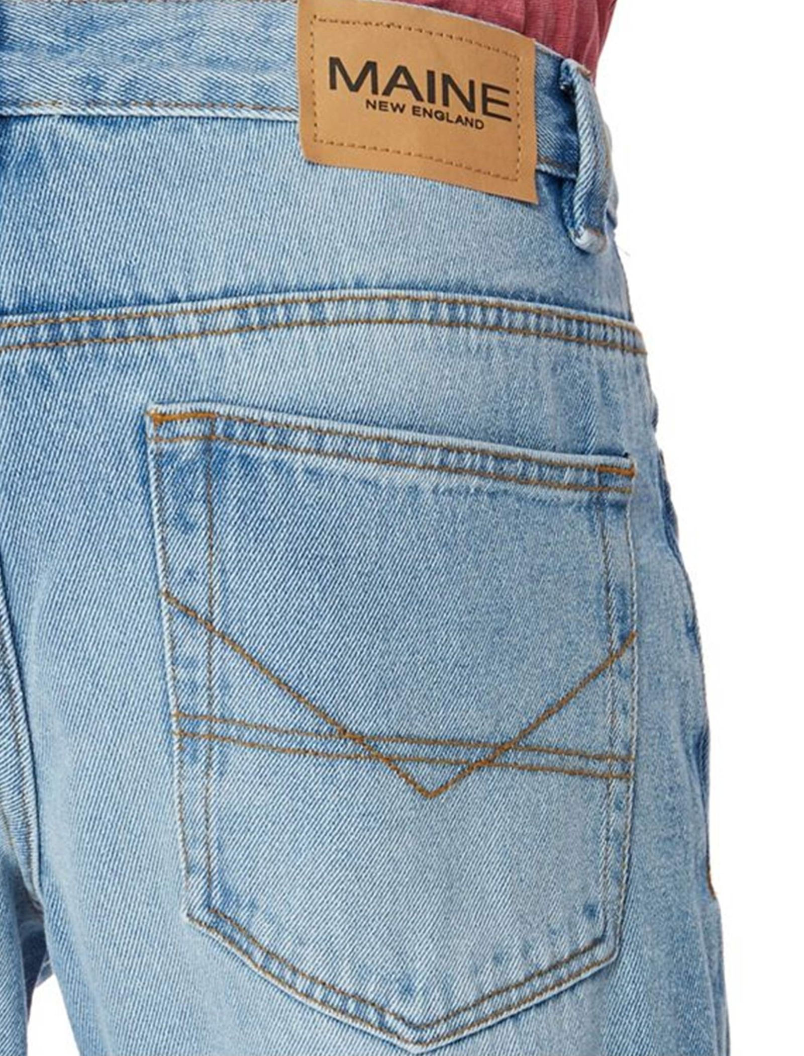 شلوار جین راسته مردانه - مین نیو اینگلند - آبي - 6