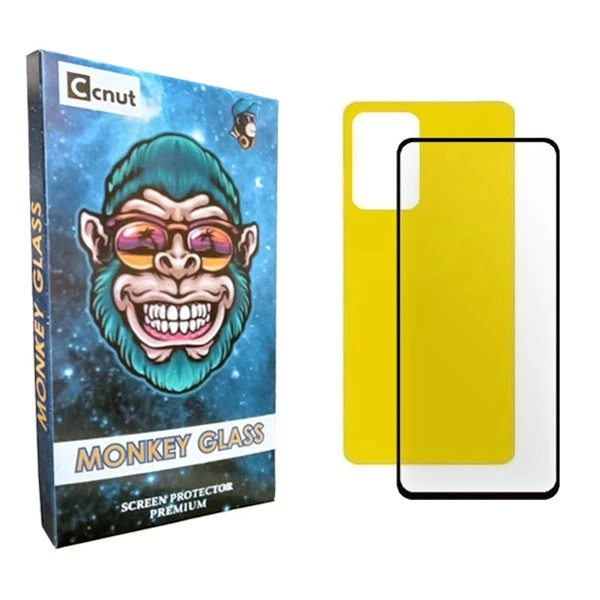 محافظ صفحه نمایش شیشه ای کوکونات مدل mnk مناسب برای گوشی موبایل شیائومی Redmi Note 12 4G  به همراه محافظ پشت گوشی