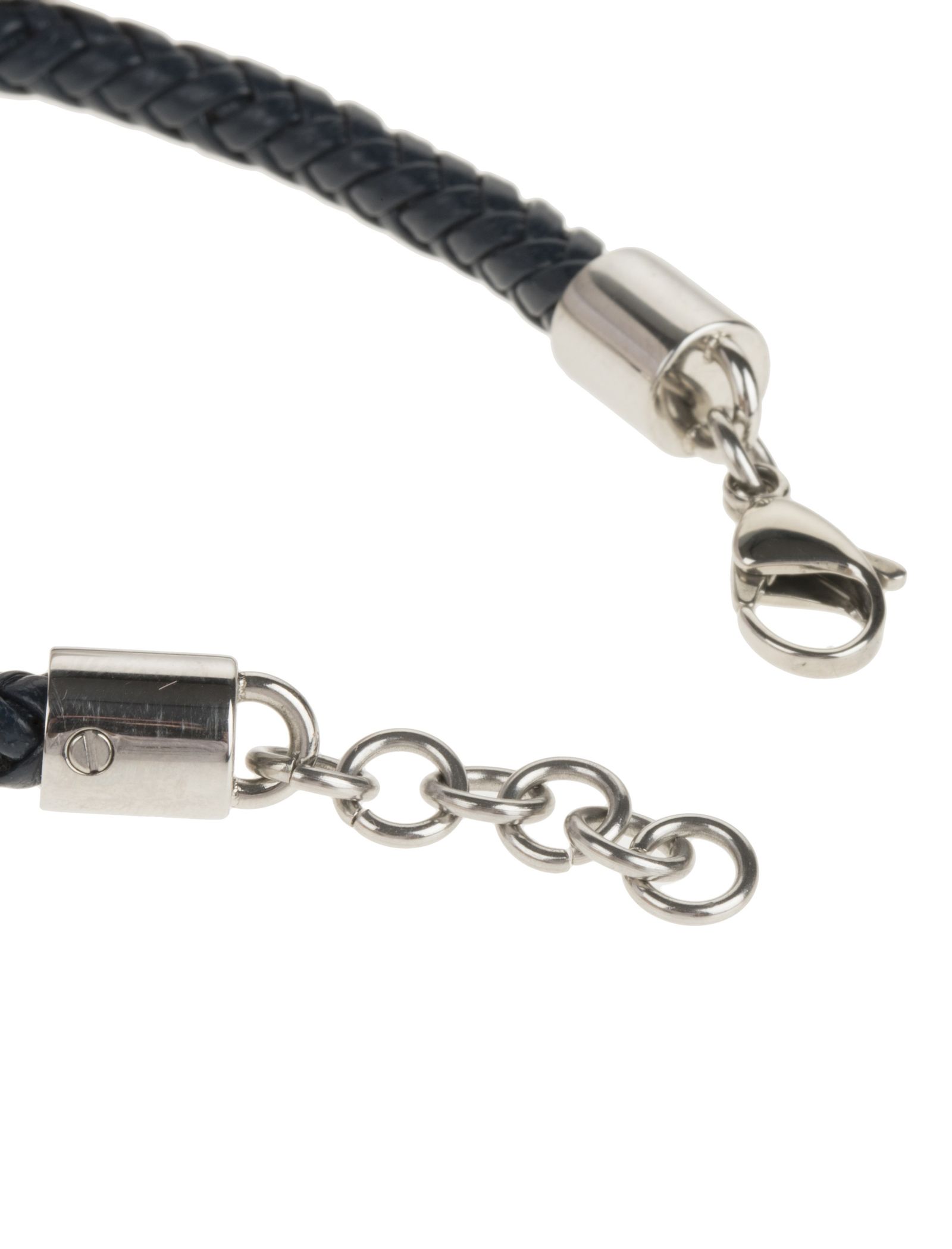 دستبند چرمی مردانه - برازوی تک سایز - Black - 5