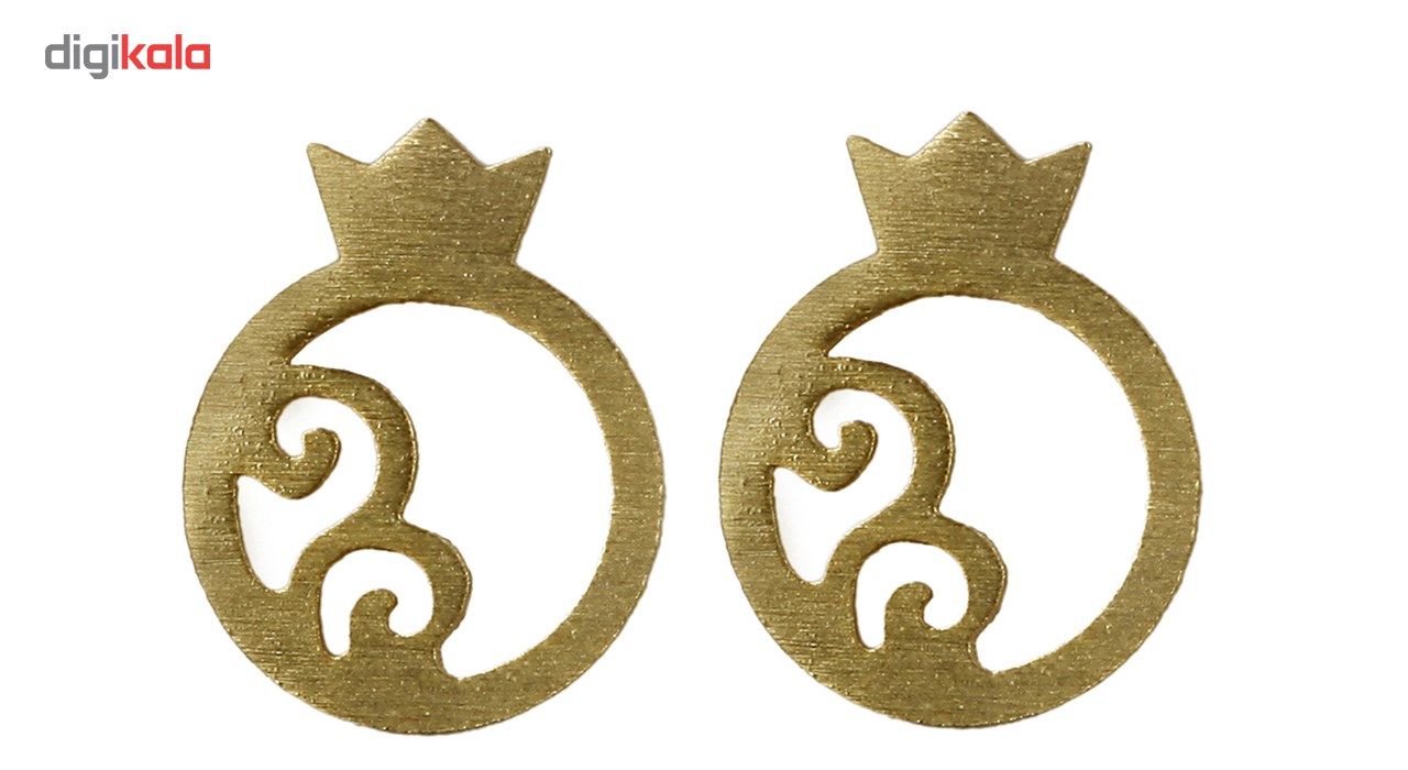 گوشواره طلا 18 عیار نفیس گلد مدل SG01 -  - 3