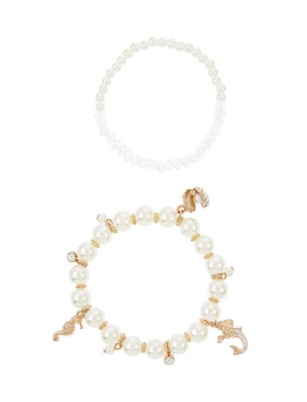 دستبند مهره ای دخترانه بسته 2 عددی - مانسون چیلدرن