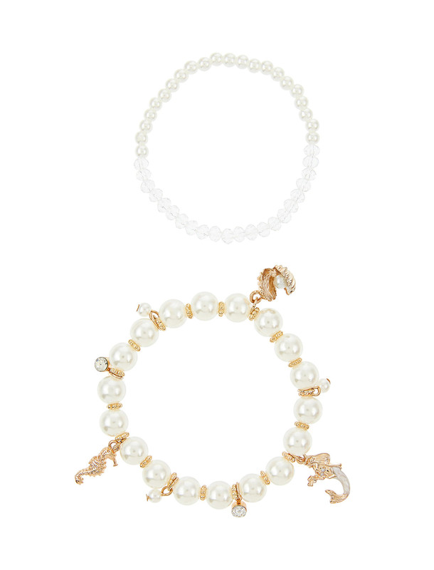 دستبند مهره ای دخترانه بسته 2 عددی - مانسون چیلدرن