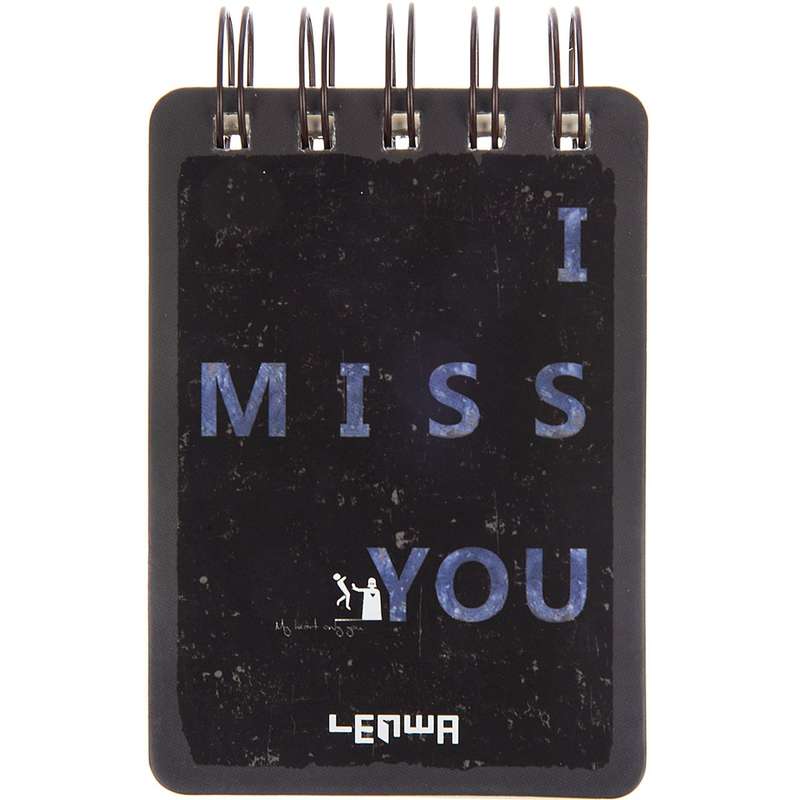 دفتر یادداشت ونوشه طرح I Miss You