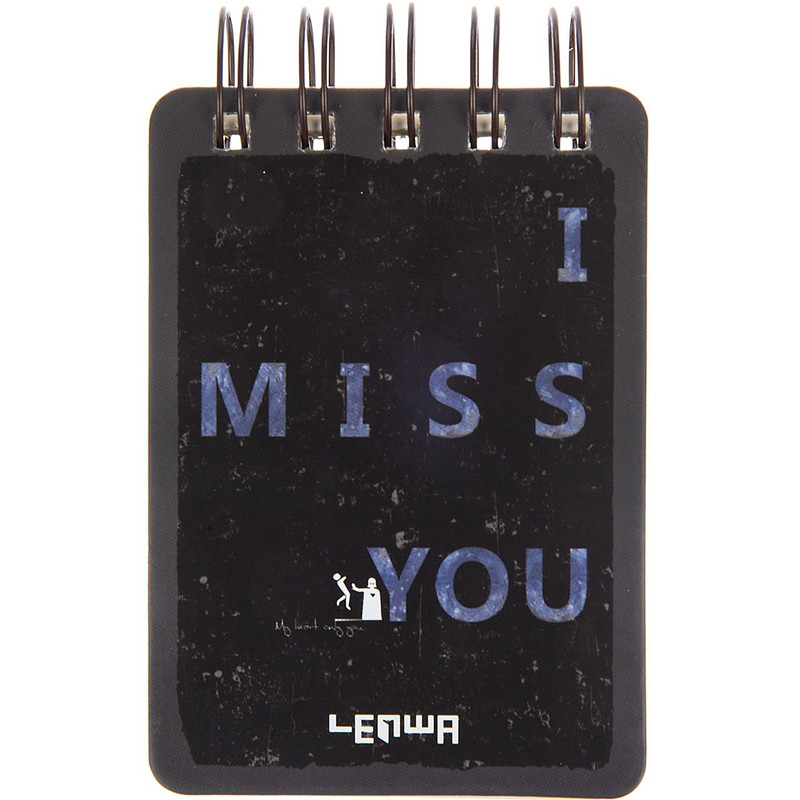 دفتر یادداشت ونوشه طرح I Miss You
