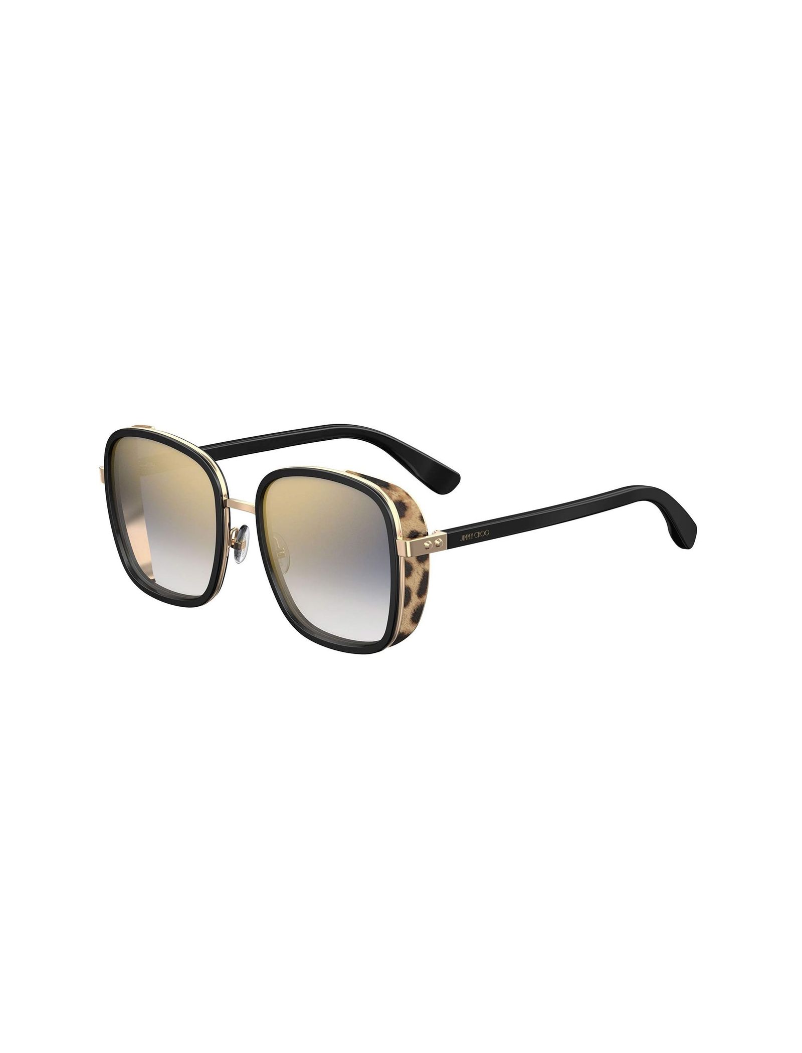 عینک آفتابی مربعی زنانه - جیمی چو - مشکي-طلايي - 3