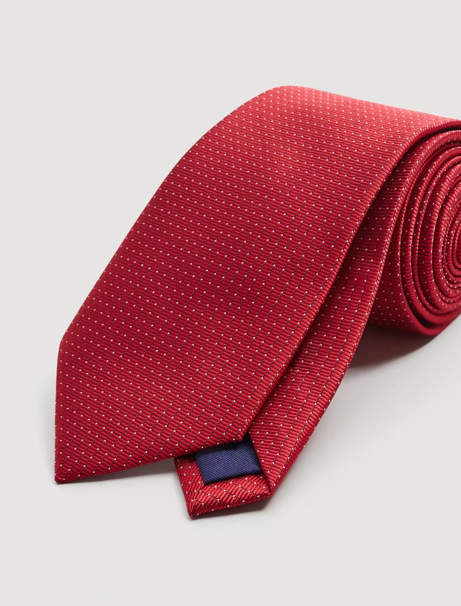 کراوات مانگو مدل 23033635 تک سایز - قرمز - 5