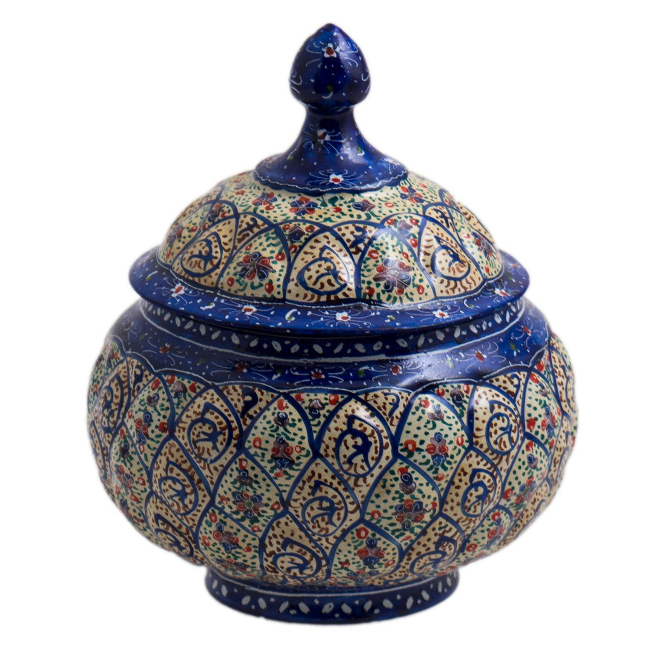 قندان میناکاری رستا طرح 32-17-102 ارتفاع 15 سانتی متر