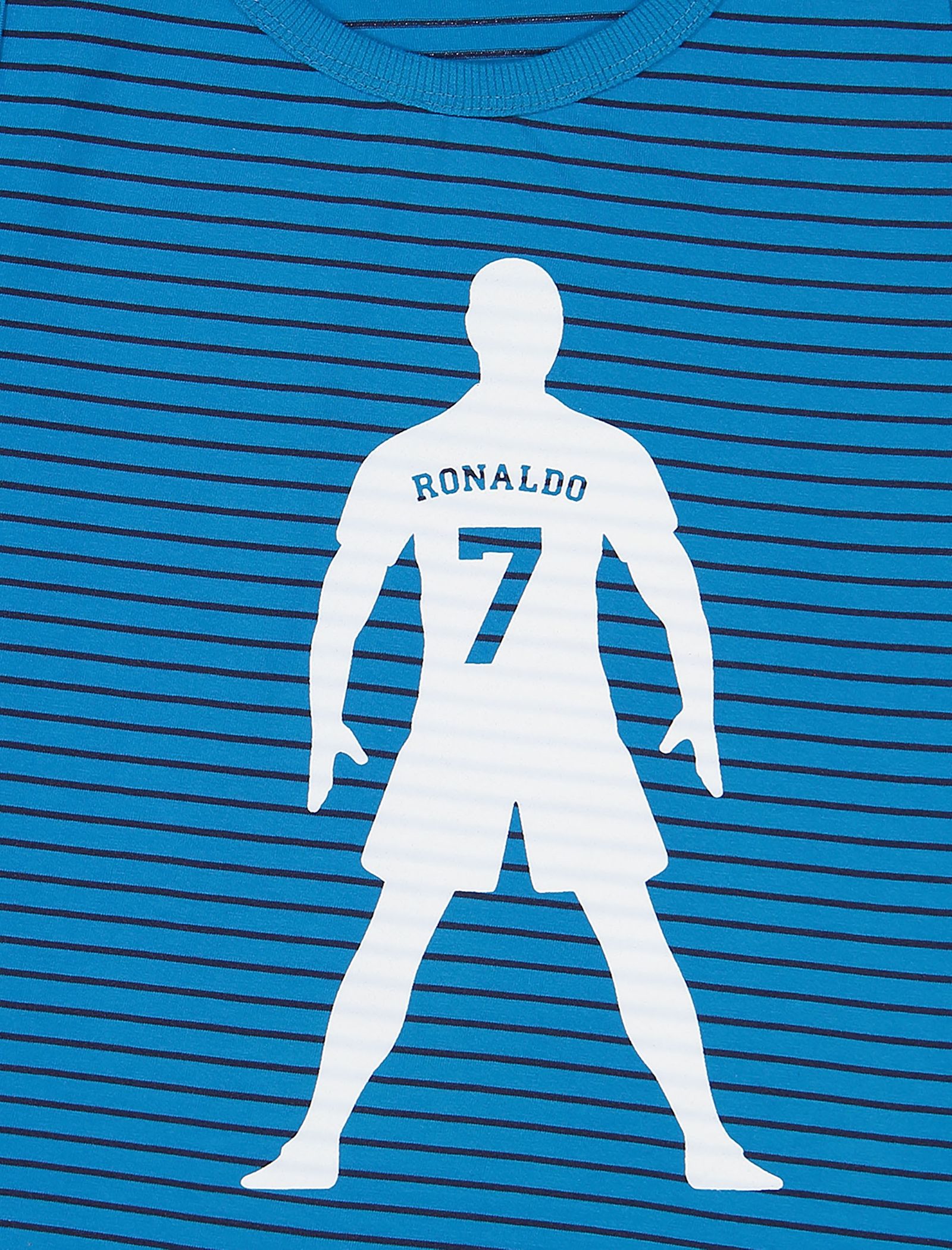تاپ و شلوارک راحتی نخی پسرانه Ronaldo - خرس کوچولو - آبي تيره/سرمه اي - 5