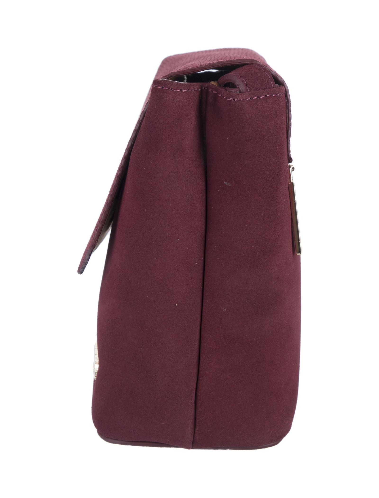 کیف دوشی چرم زنانه - برتونیکس تک سایز - زرشکي - 6