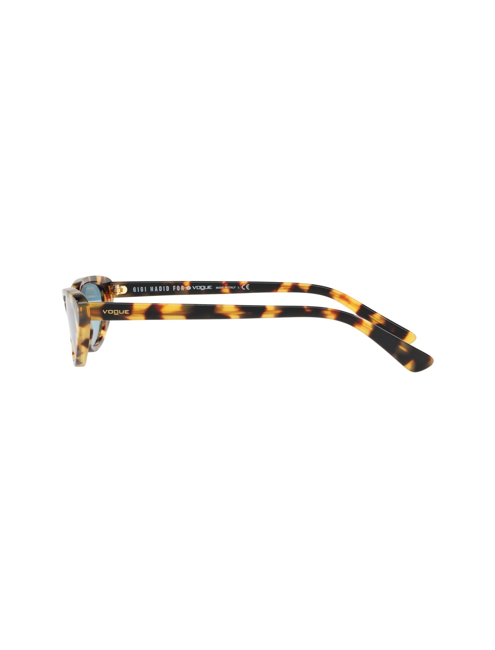 عینک آفتابی گربه ای زنانه - ووگ - قهوه اي و زرد - 4